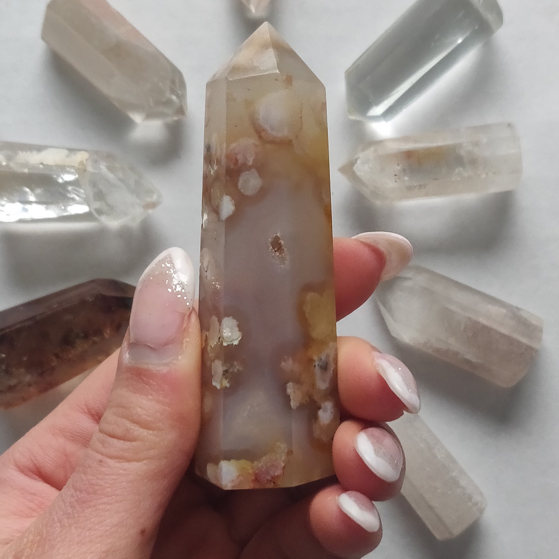 Flower Agate Tower (#12) - Simply Affinity