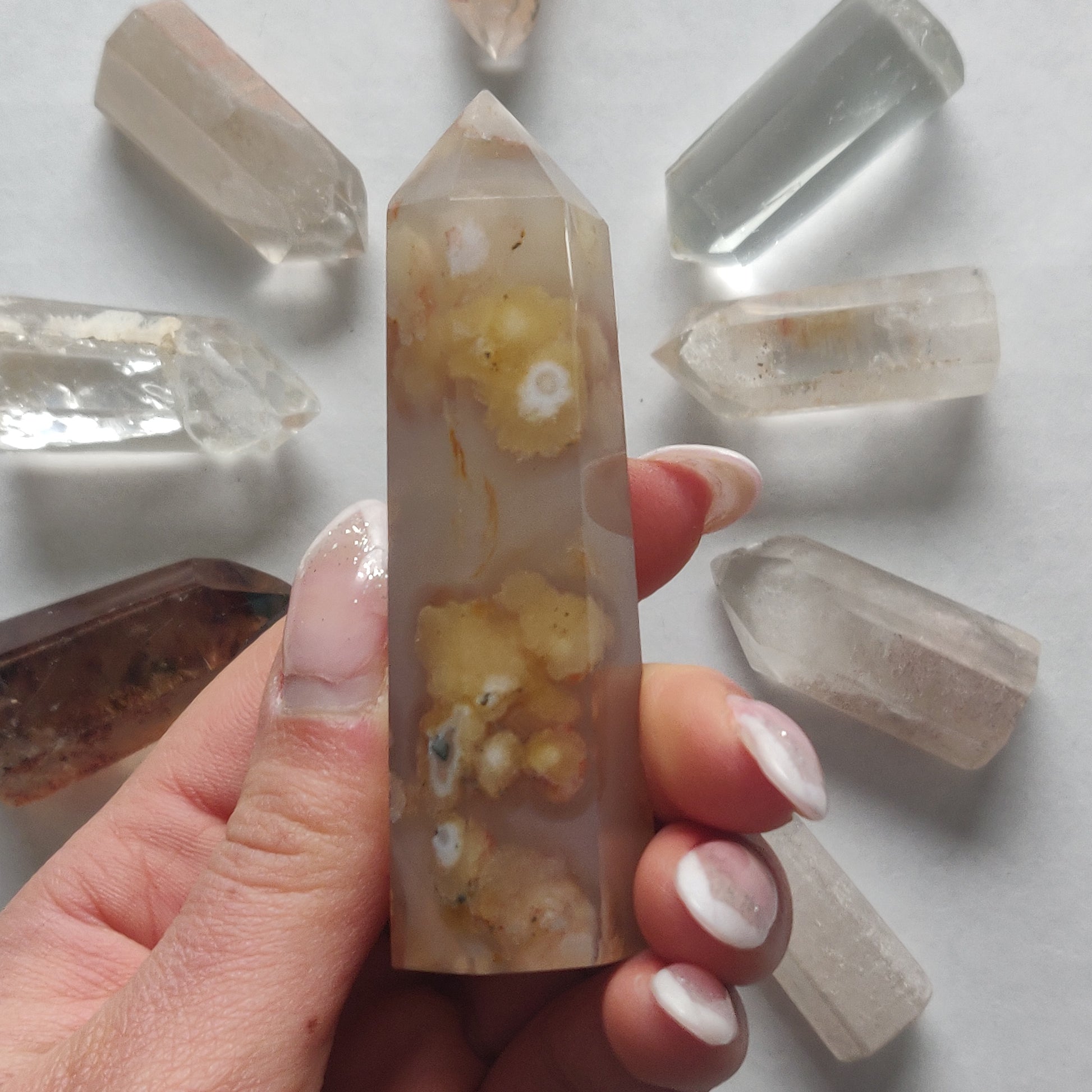 Flower Agate Tower (#12) - Simply Affinity