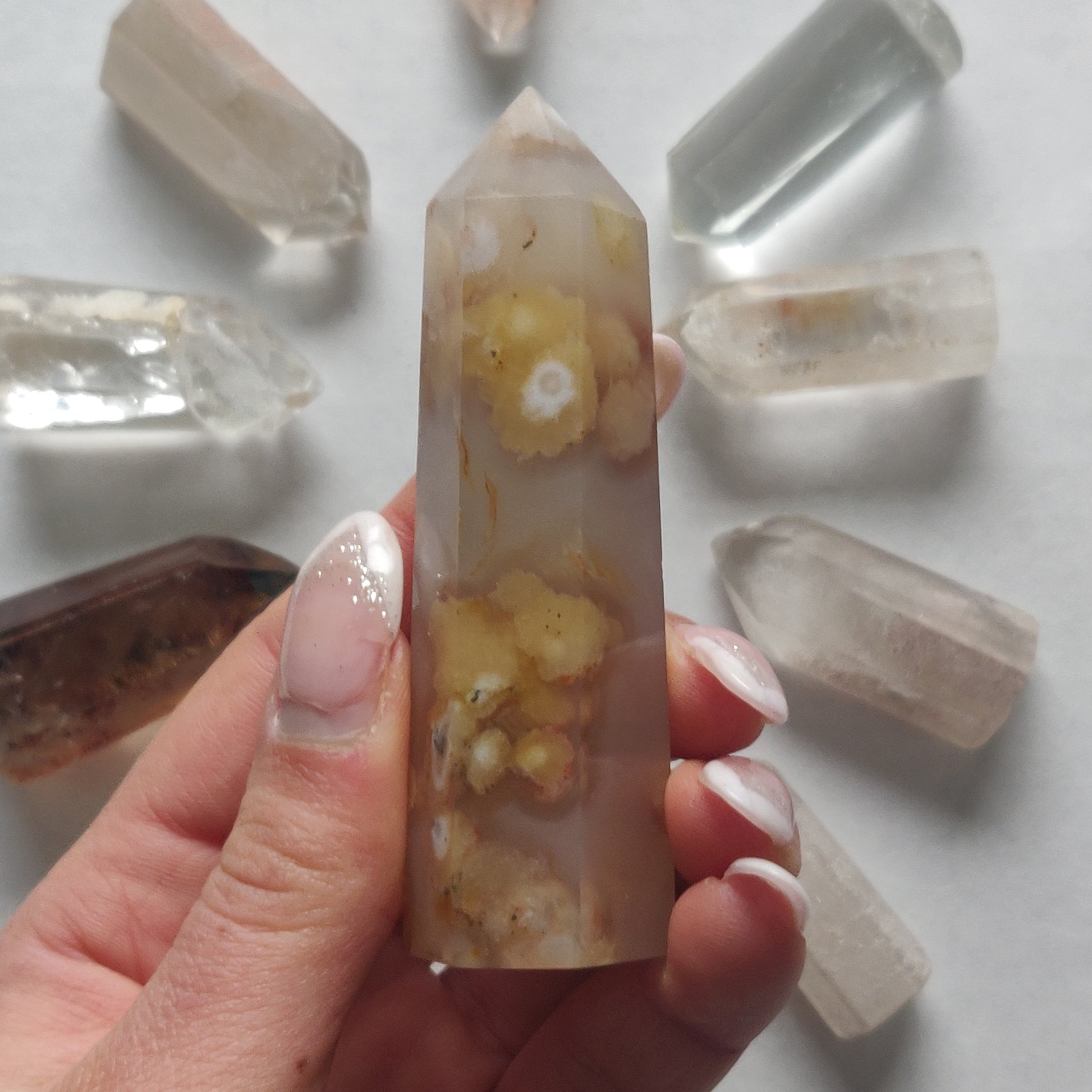 Flower Agate Tower (#12) - Simply Affinity