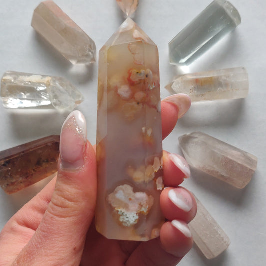 Flower Agate Tower (#12) - Simply Affinity