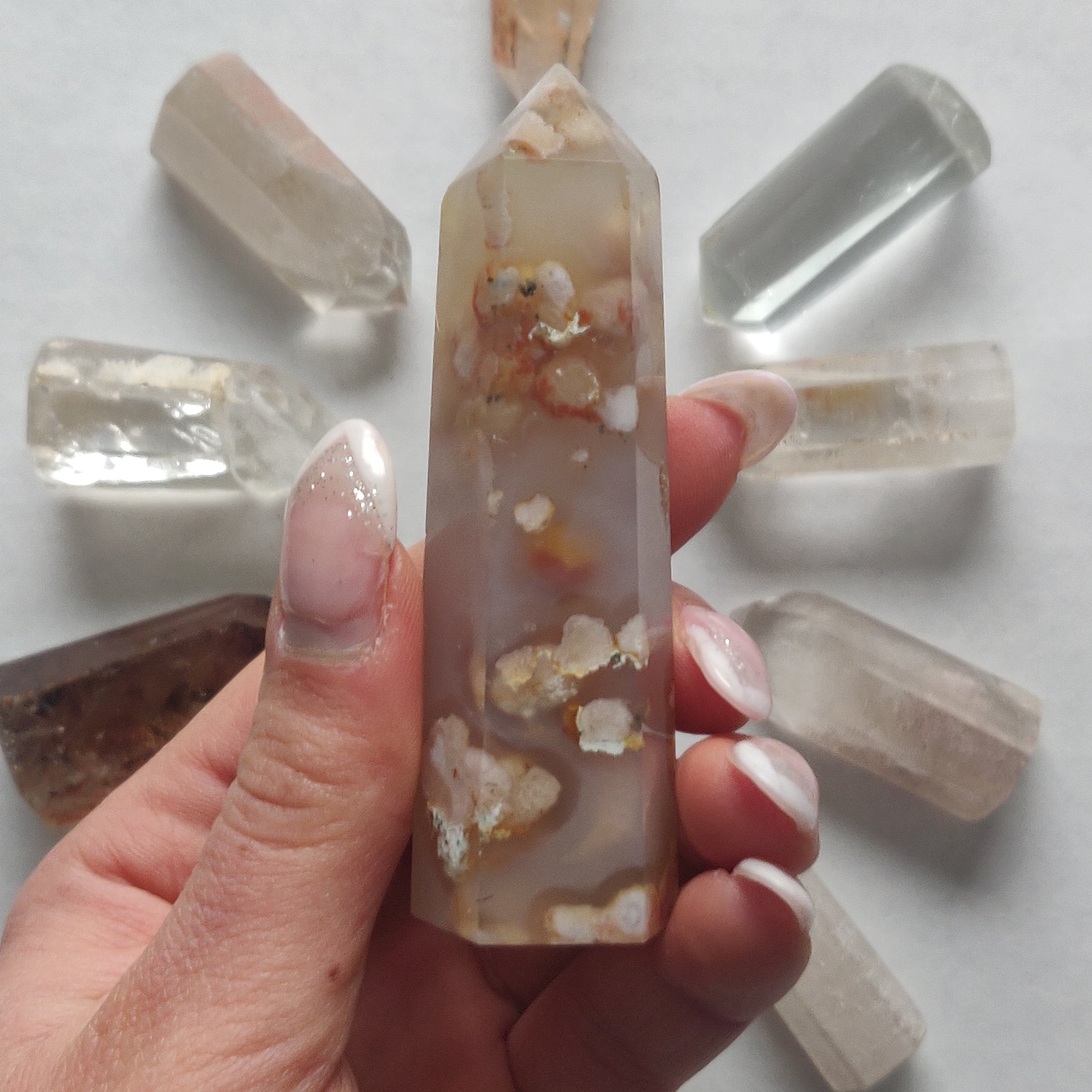 Flower Agate Tower (#12) - Simply Affinity