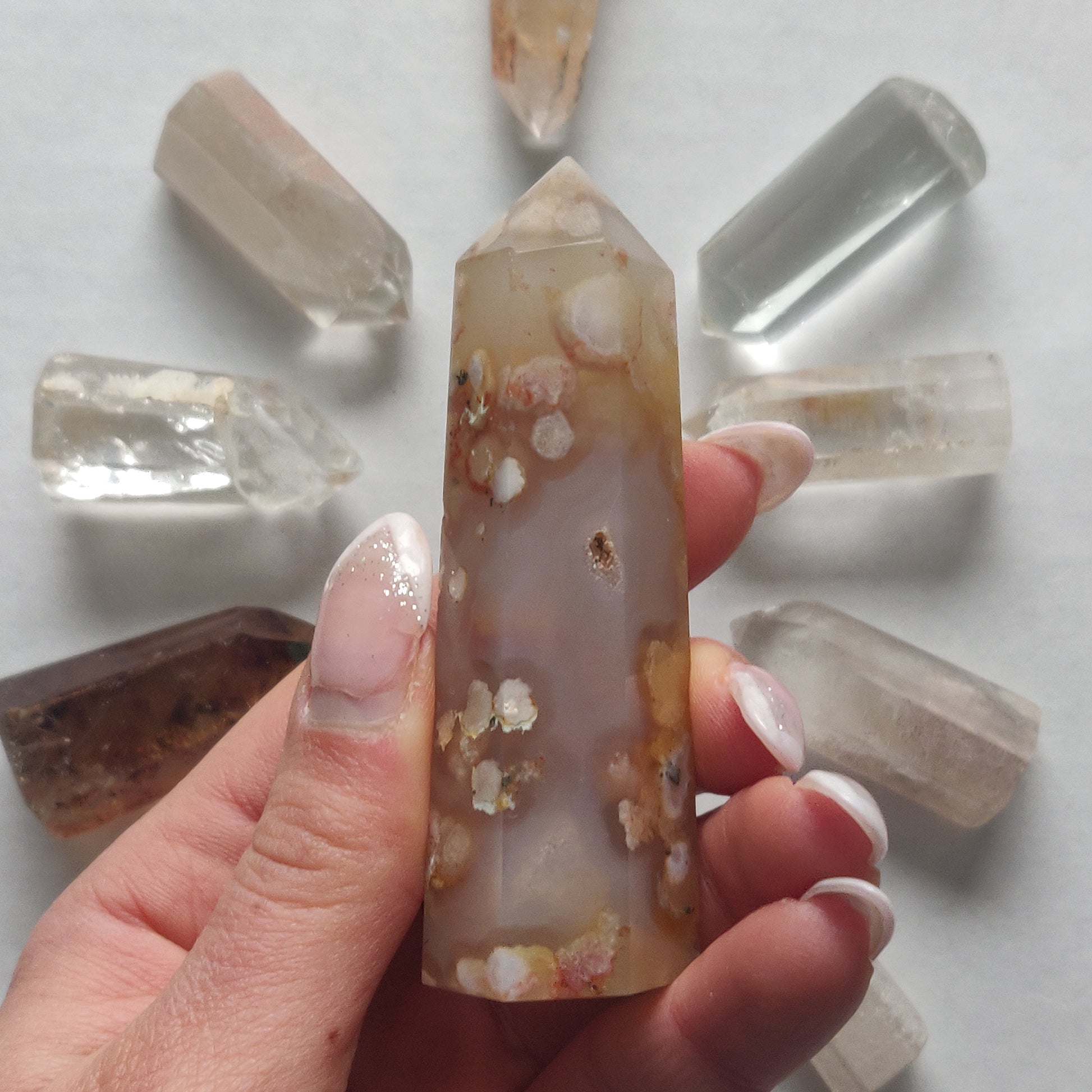 Flower Agate Tower (#12) - Simply Affinity