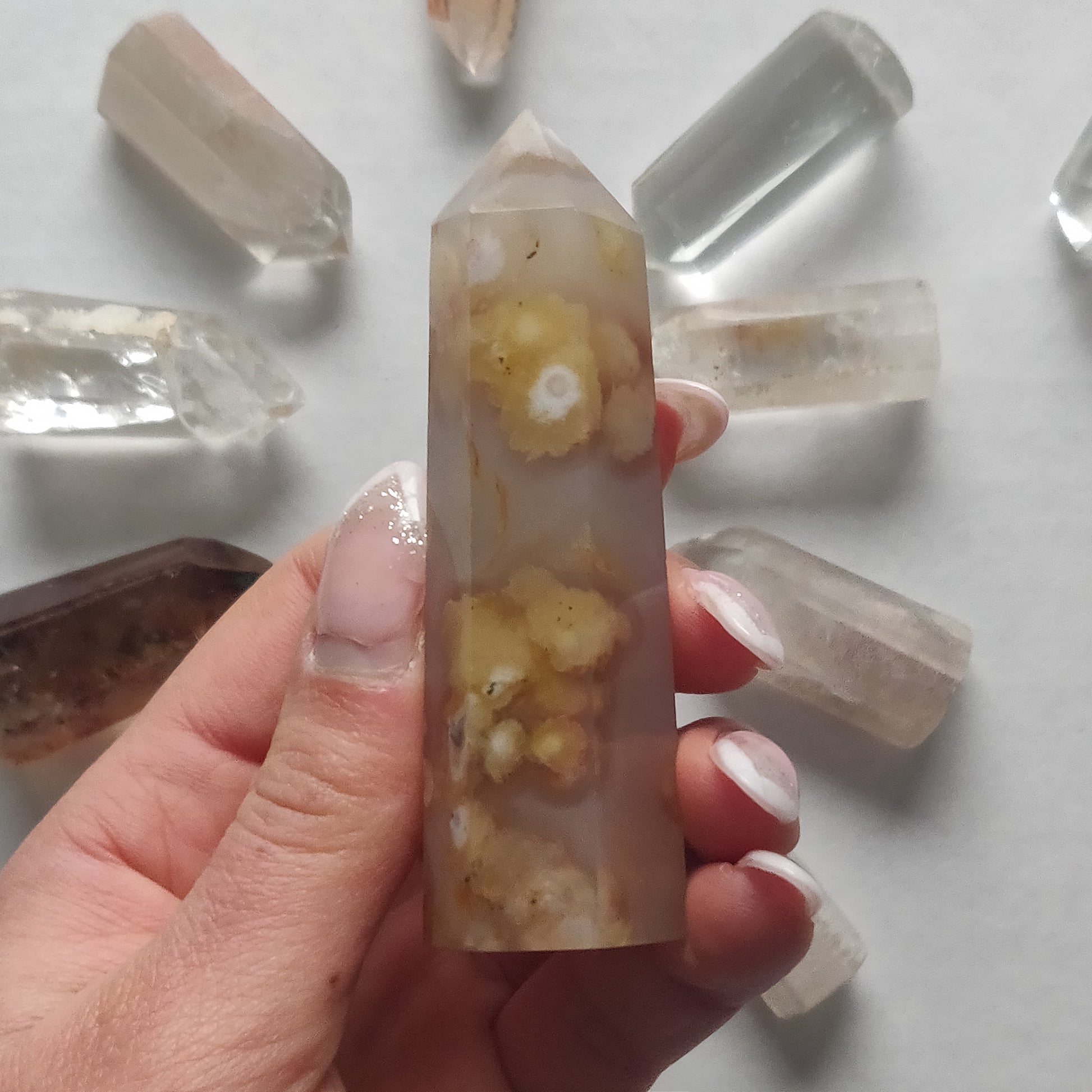Flower Agate Tower (#12) - Simply Affinity