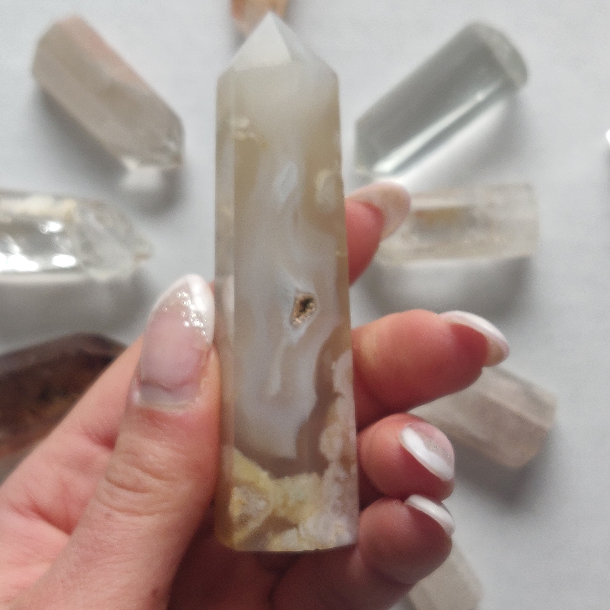Flower Agate Tower (#13) - Simply Affinity