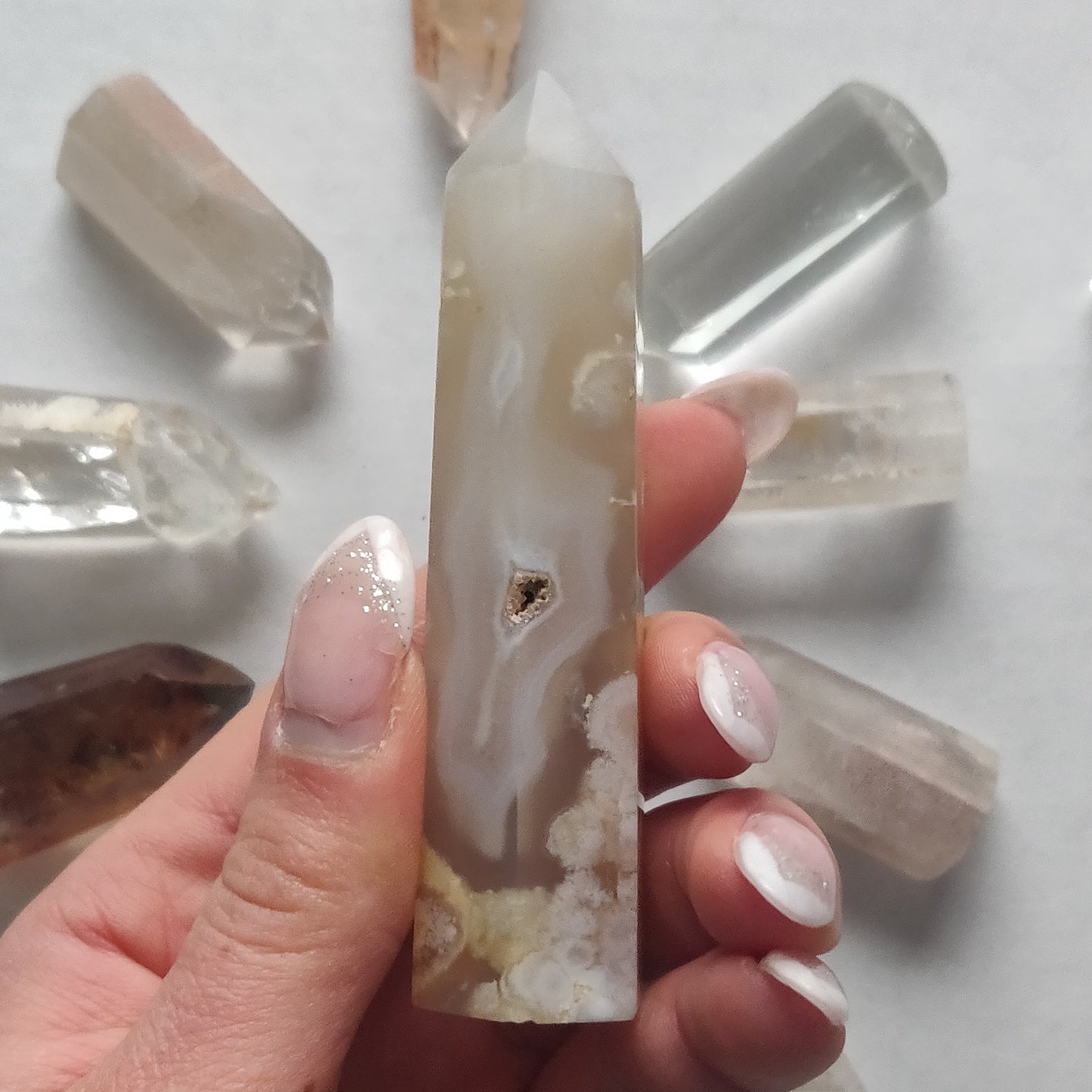 Flower Agate Tower (#13) - Simply Affinity
