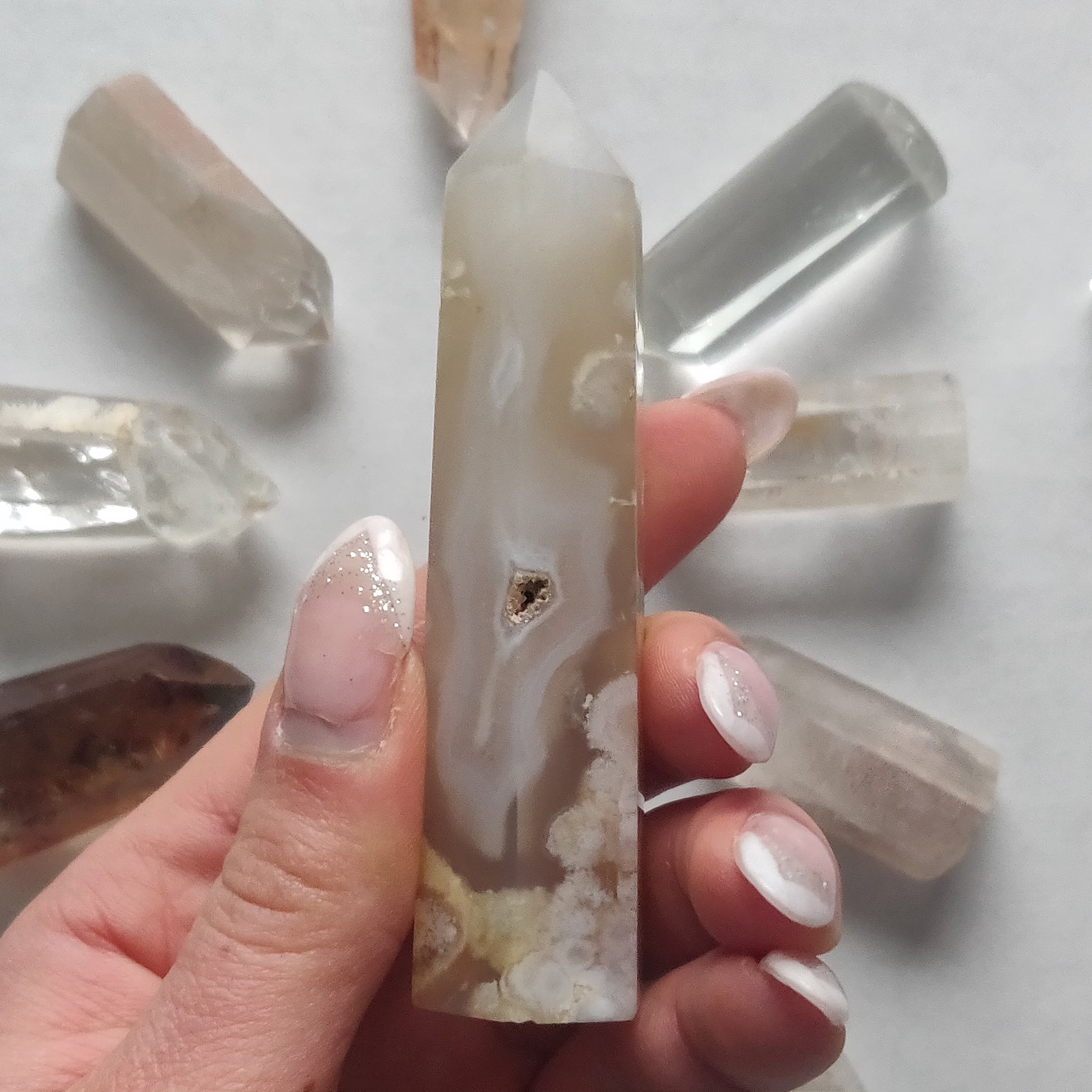 Flower Agate Tower (#13) - Simply Affinity