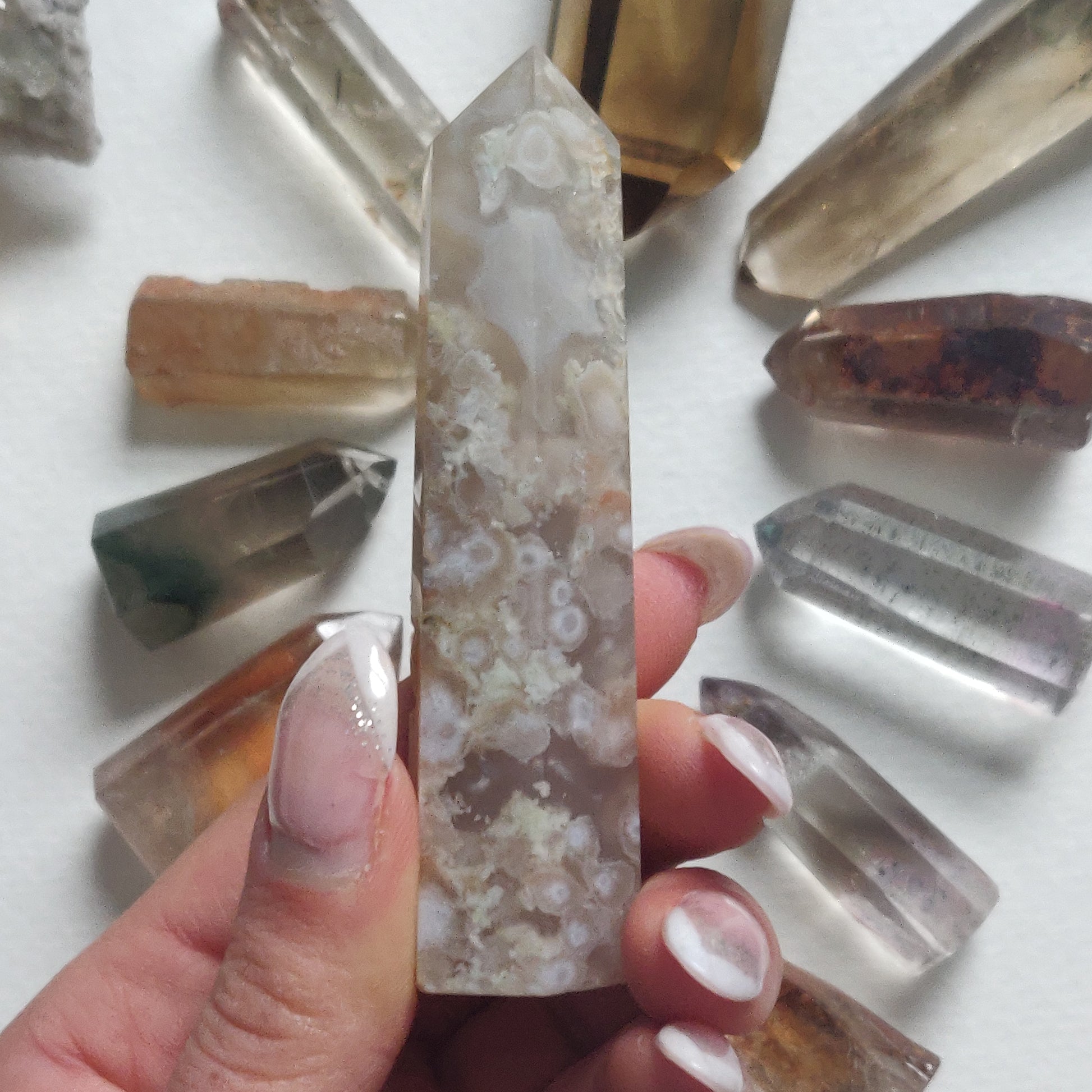 Flower Agate Tower (#16) - Simply Affinity