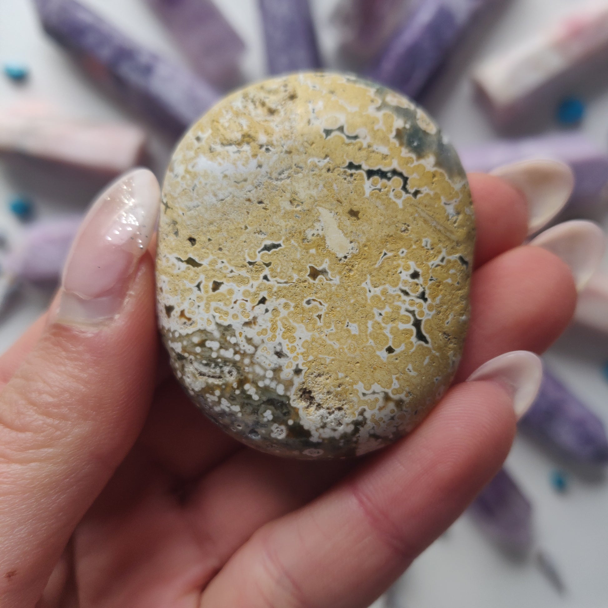 Ocean Jasper Palm Stone (#44) - Simply Affinity