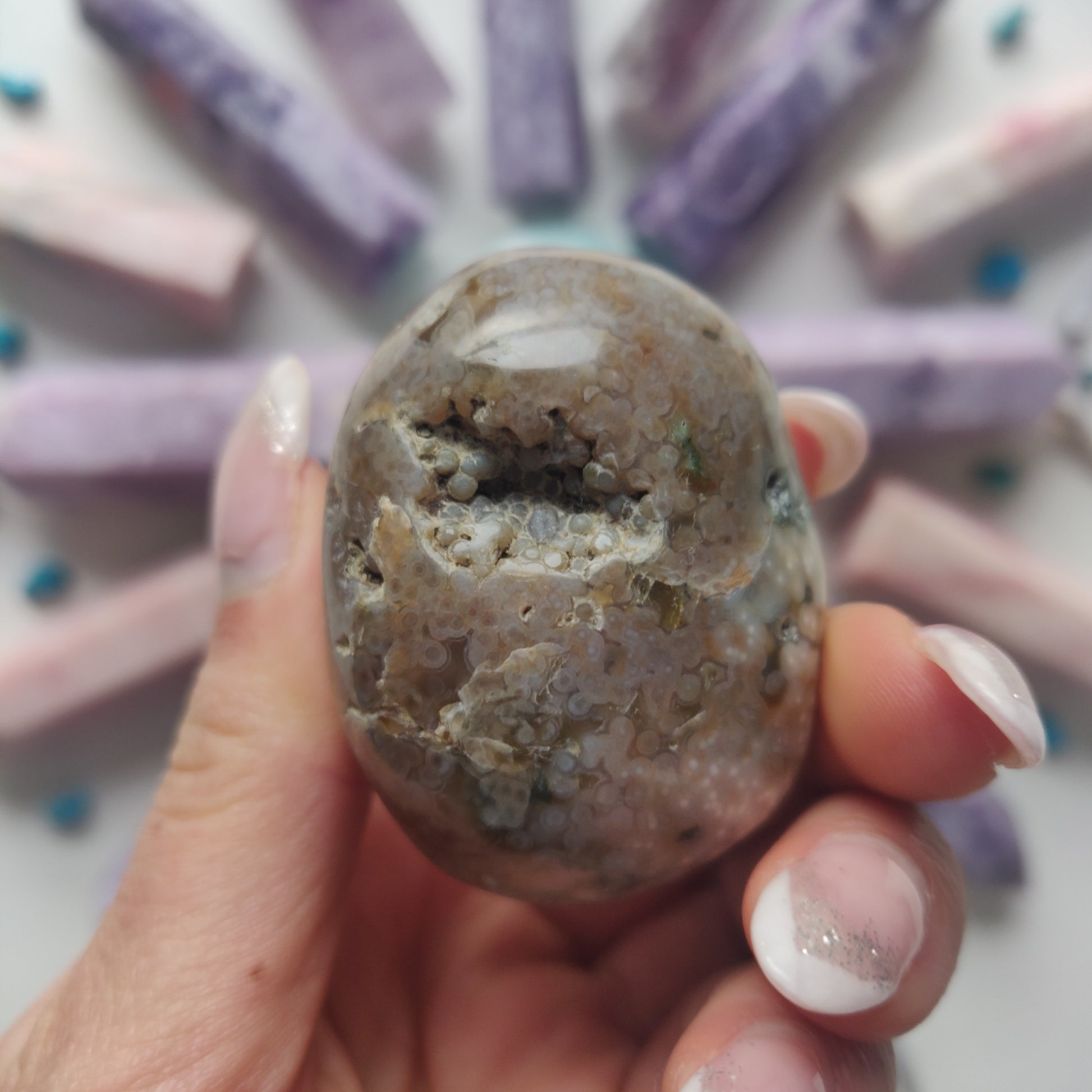 Ocean Jasper Palm Stone (#46) - Simply Affinity