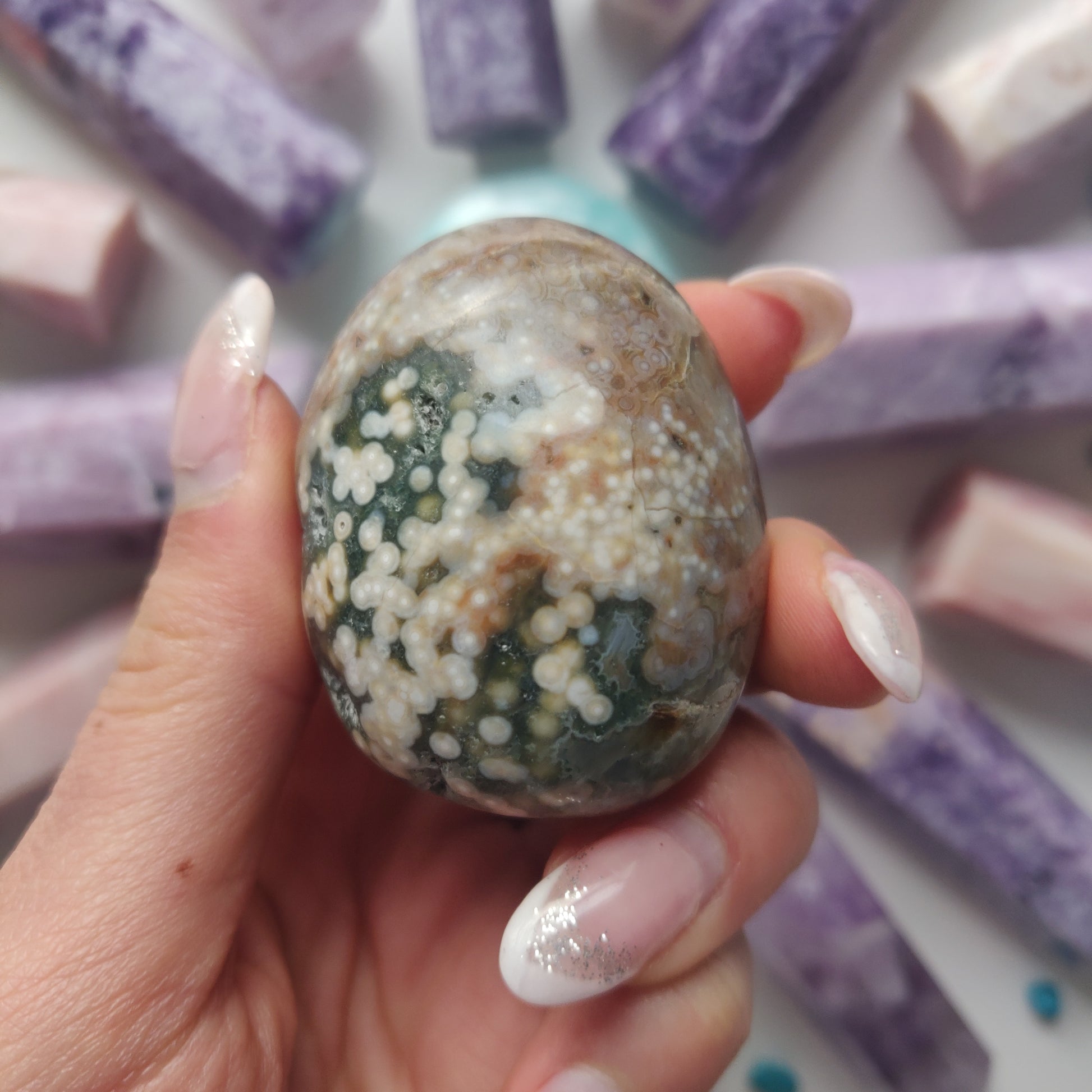 Ocean Jasper Palm Stone (#46) - Simply Affinity