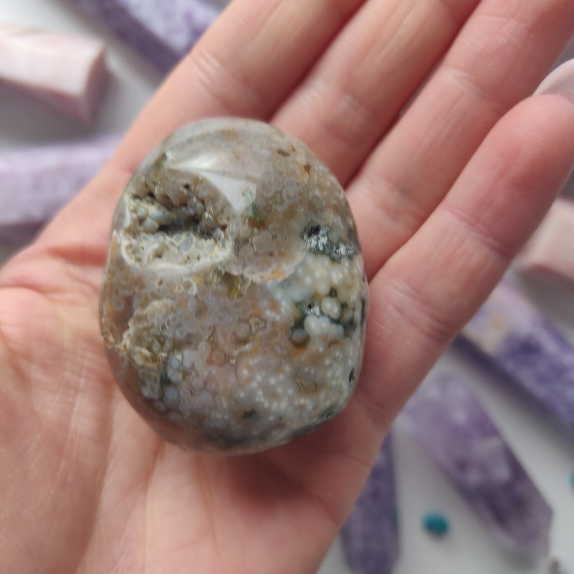 Ocean Jasper Palm Stone (#46) - Simply Affinity