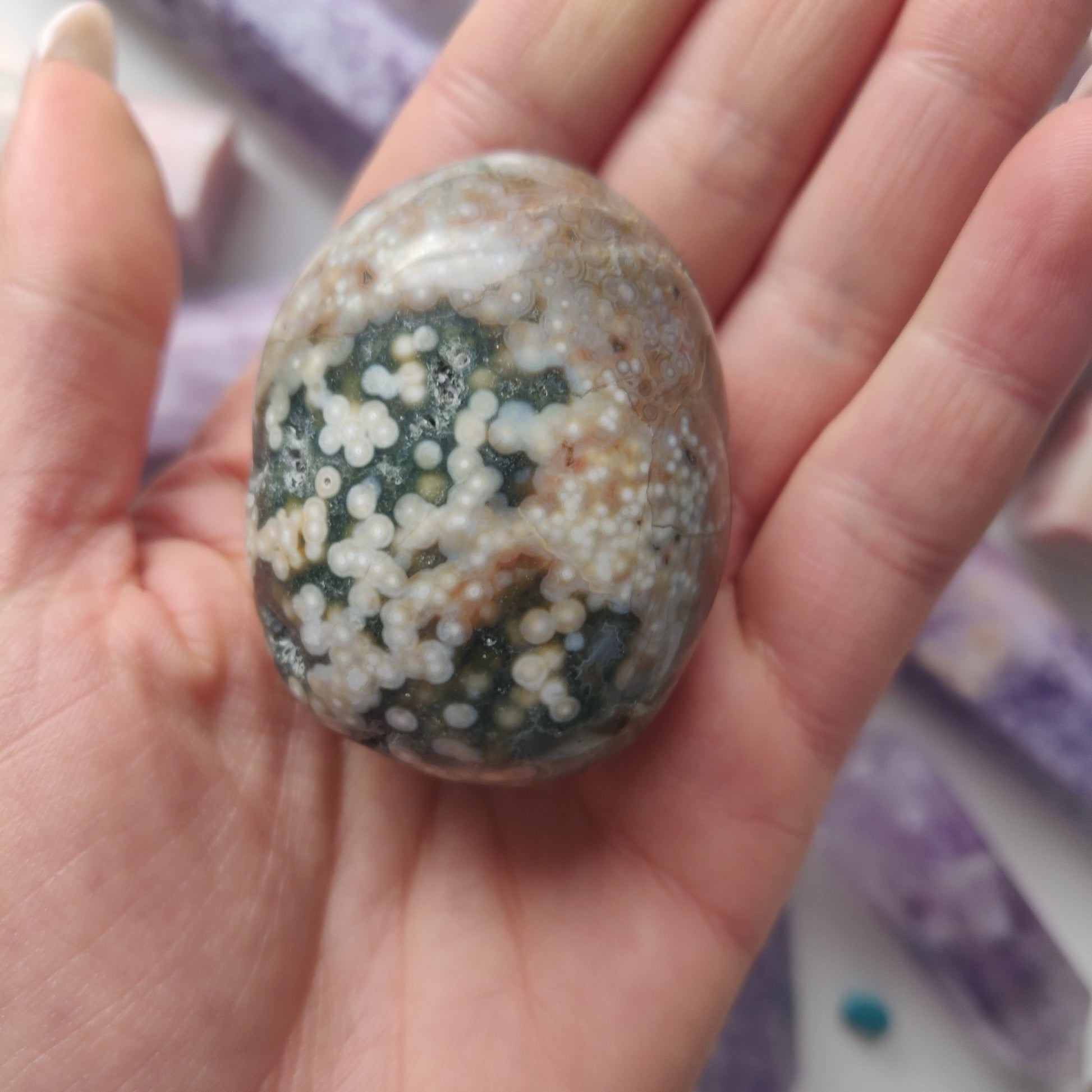 Ocean Jasper Palm Stone (#46) - Simply Affinity
