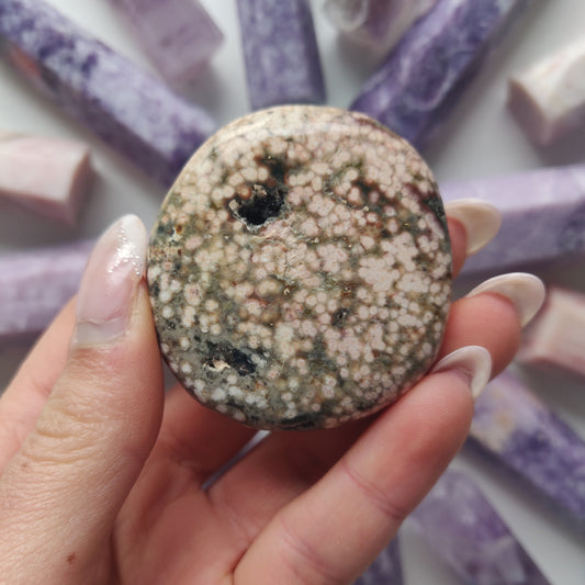 Ocean Jasper Palm Stone (#47) - Simply Affinity