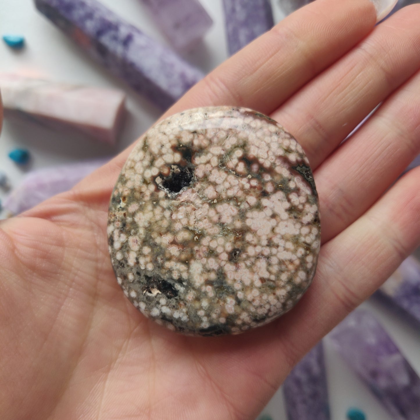 Ocean Jasper Palm Stone (#47) - Simply Affinity