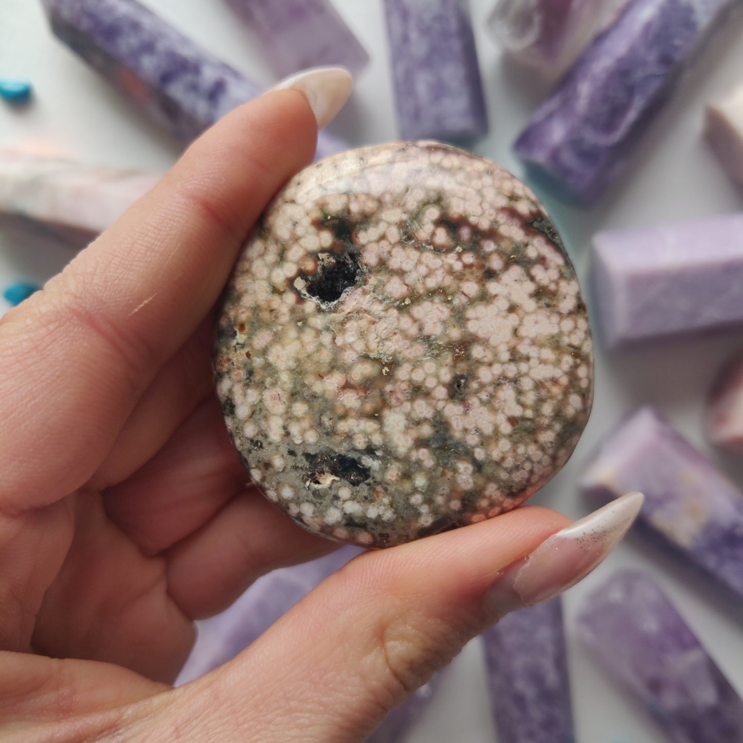 Ocean Jasper Palm Stone (#47) - Simply Affinity