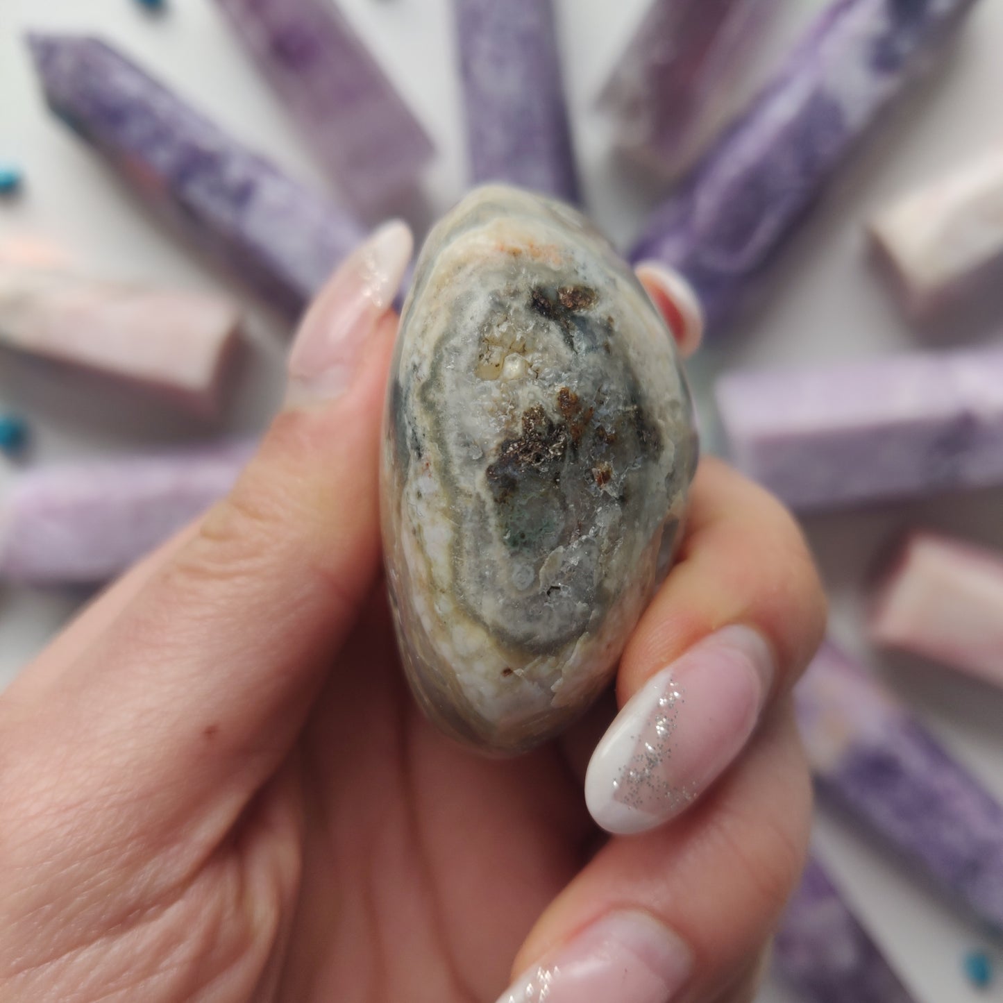 Ocean Jasper Palm Stone (#55) - Simply Affinity