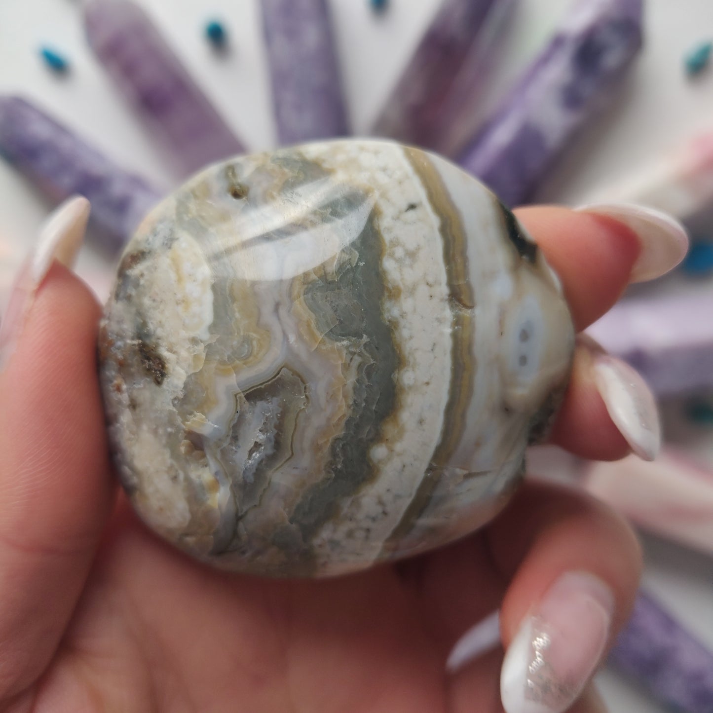 Ocean Jasper Palm Stone (#55) - Simply Affinity