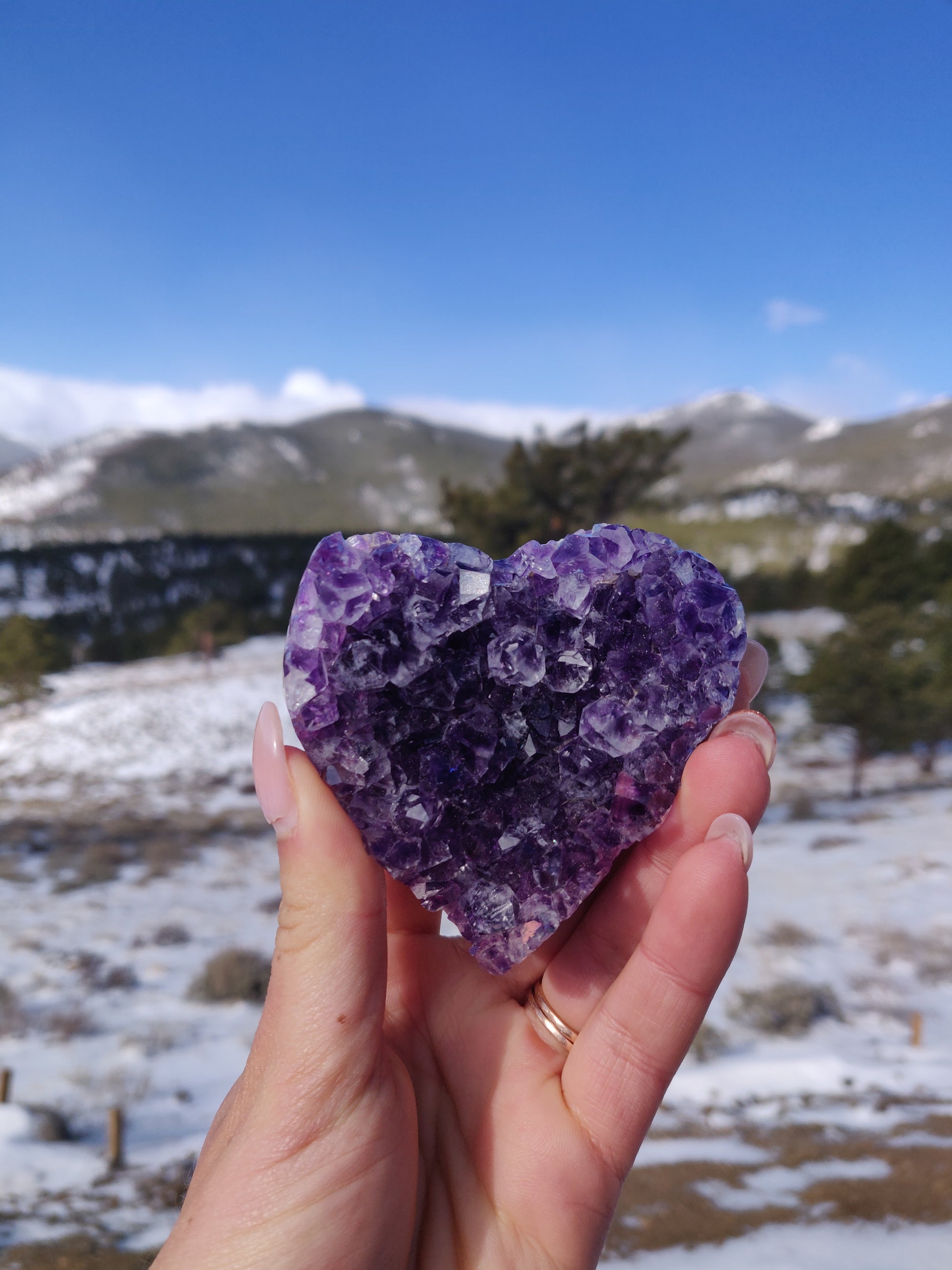 Amethyst Geode & Agate Heart (#24) - Simply Affinity