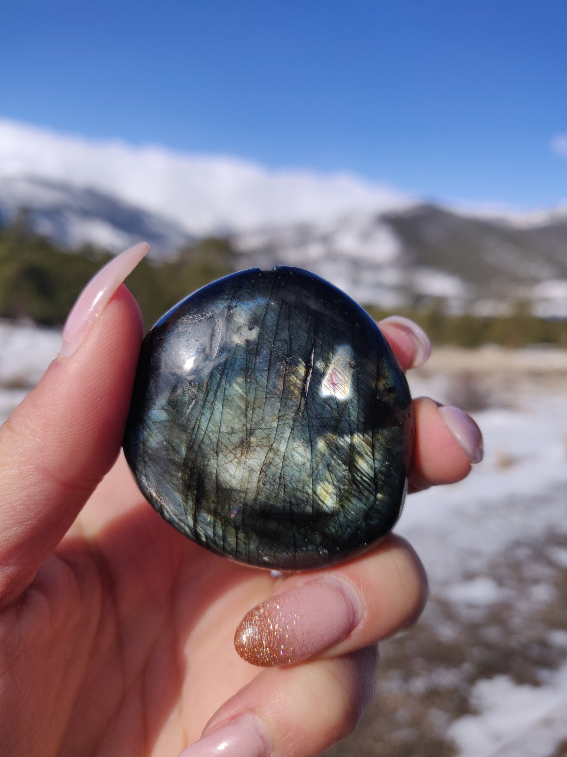 Labradorite Palm Stone (#283) - Simply Affinity