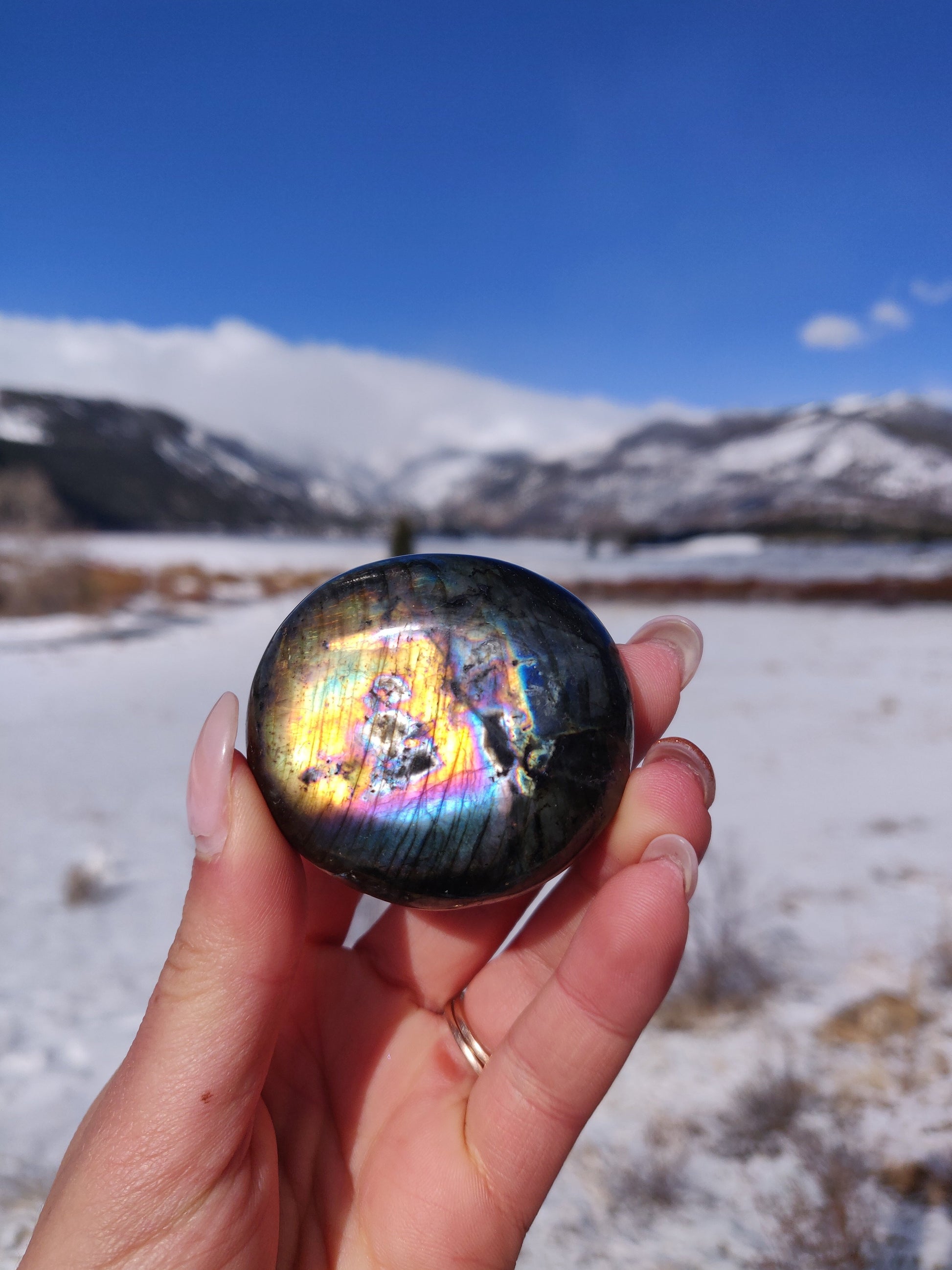 Labradorite Palm Stone (#273) - Simply Affinity