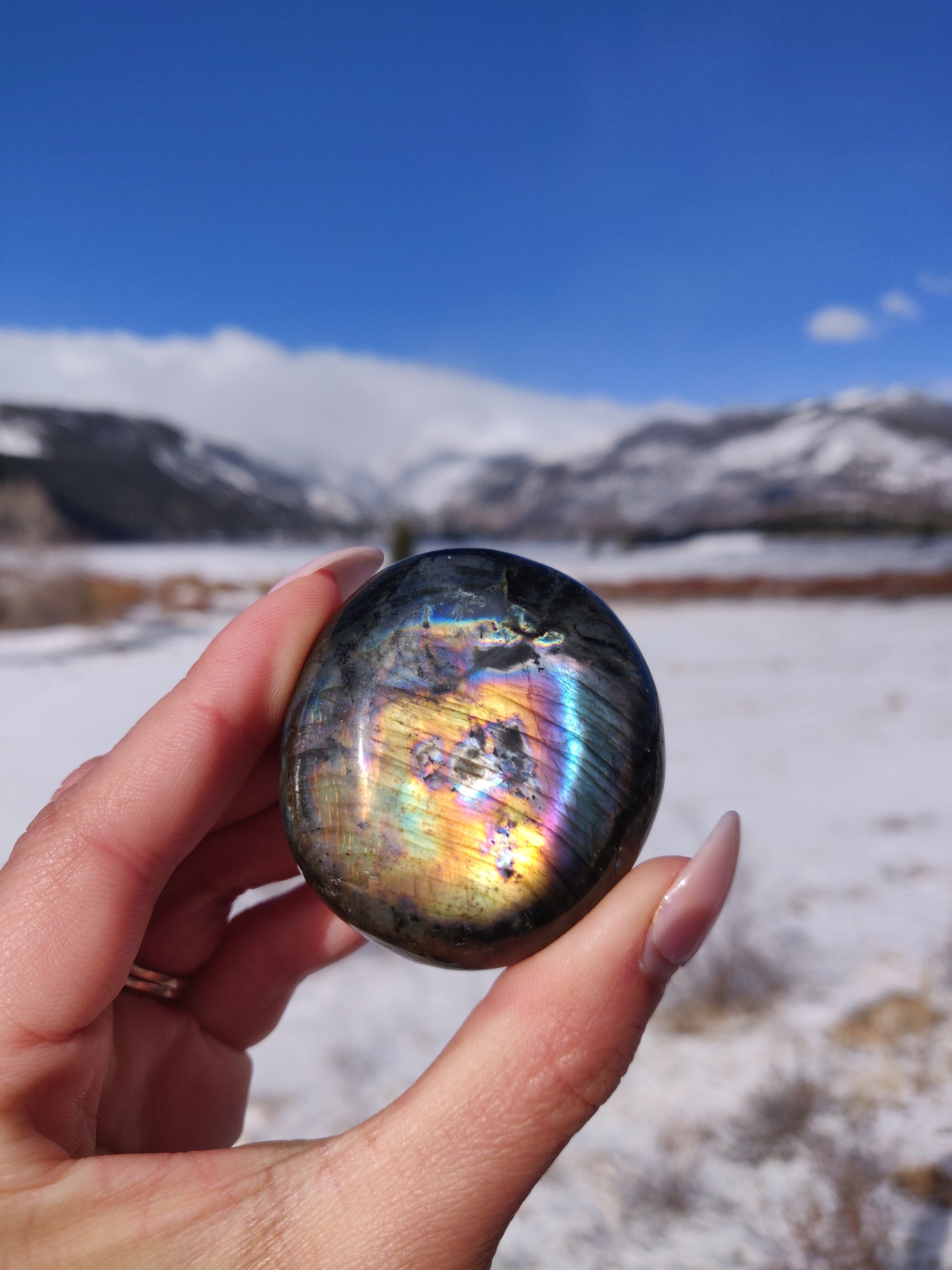 Labradorite Palm Stone (#273) - Simply Affinity