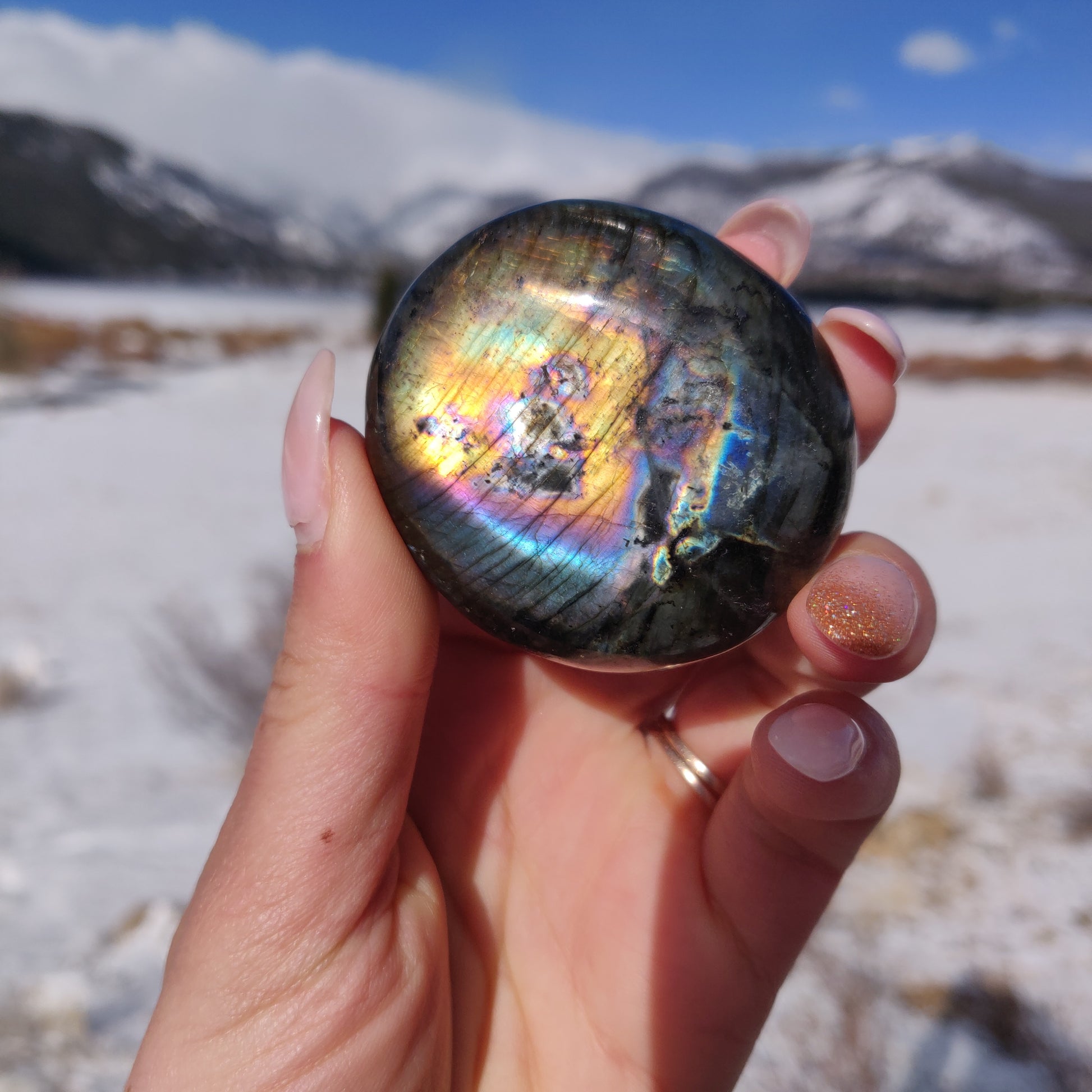 Labradorite Palm Stone (#273) - Simply Affinity