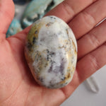 Purple Dendritic Opal Palm Stone (#43A) - Simply Affinity