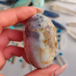Purple Dendritic Opal Palm Stone (#43A) - Simply Affinity