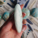 Caribbean Blue Calcite Palm Stone (#7) - Simply Affinity