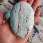 Caribbean Blue Calcite Palm Stone (#7) - Simply Affinity