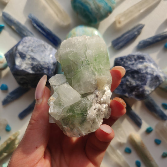 Green Apophyllite Cluster (#4) - Simply Affinity