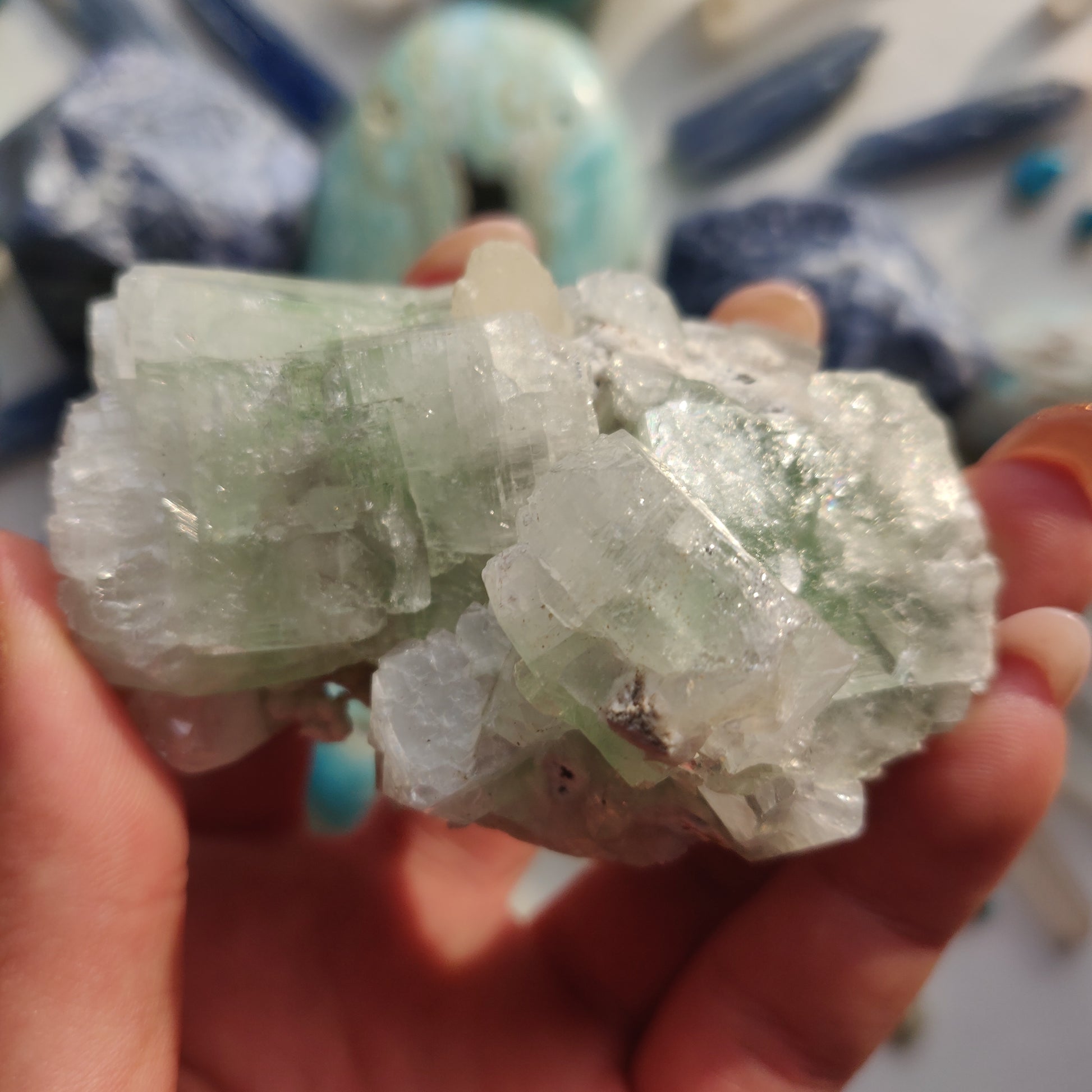Green Apophyllite Cluster (#4) - Simply Affinity