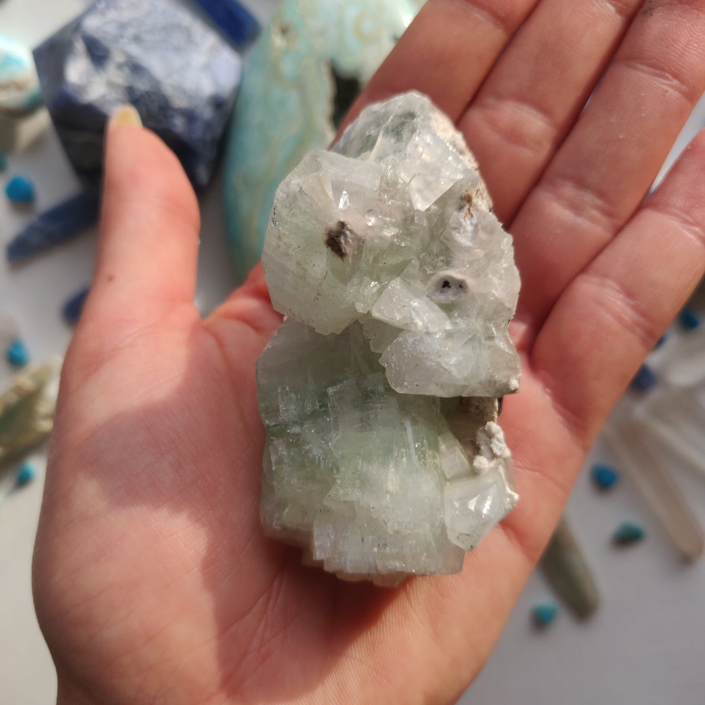 Green Apophyllite Cluster (#4) - Simply Affinity