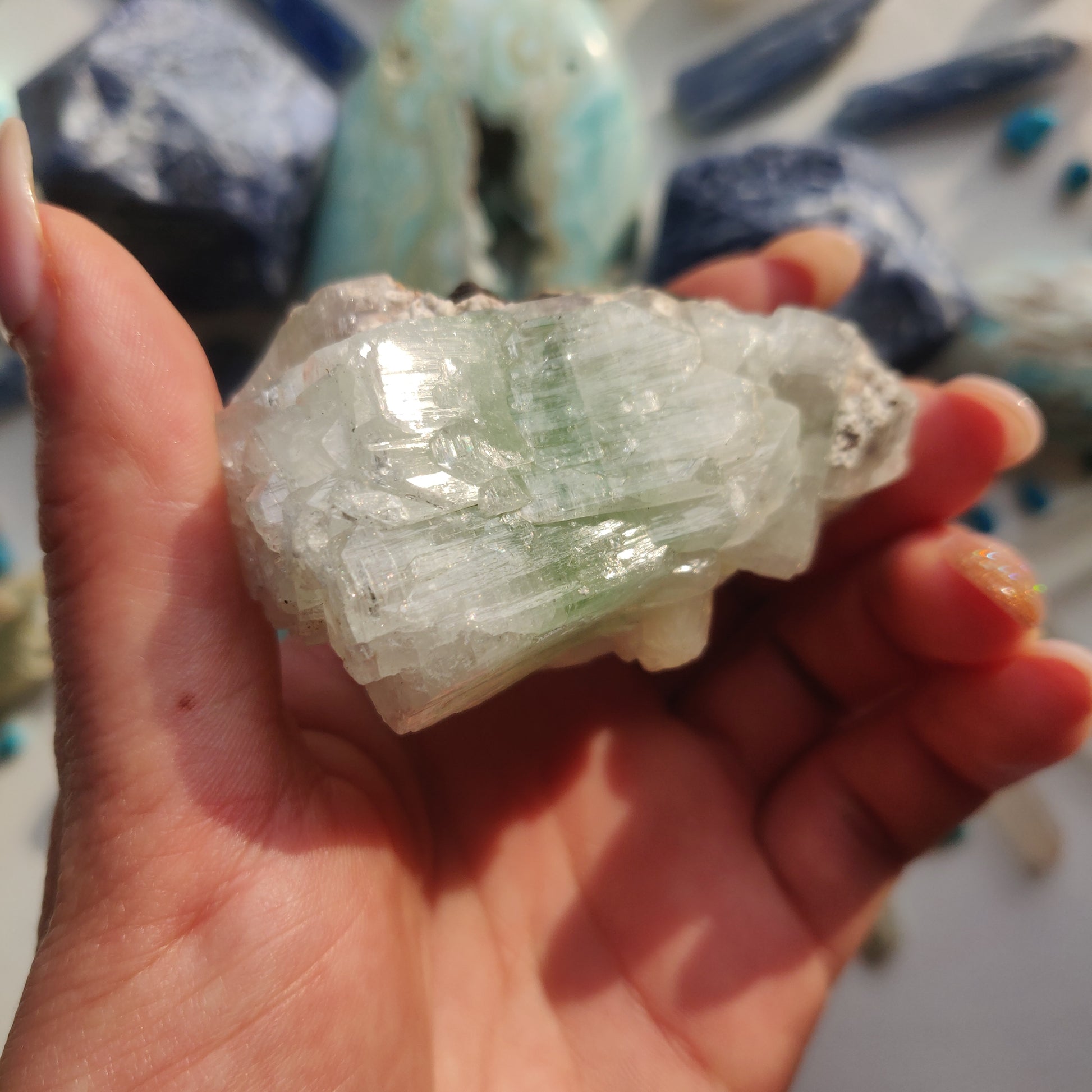 Green Apophyllite Cluster (#4) - Simply Affinity