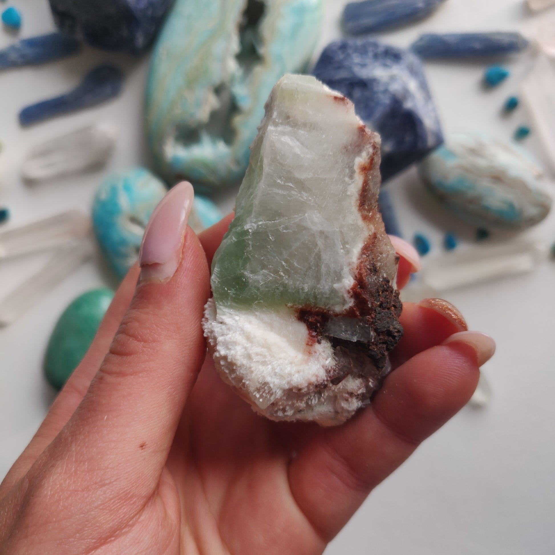 Green Apophyllite Cluster (#6) - Simply Affinity