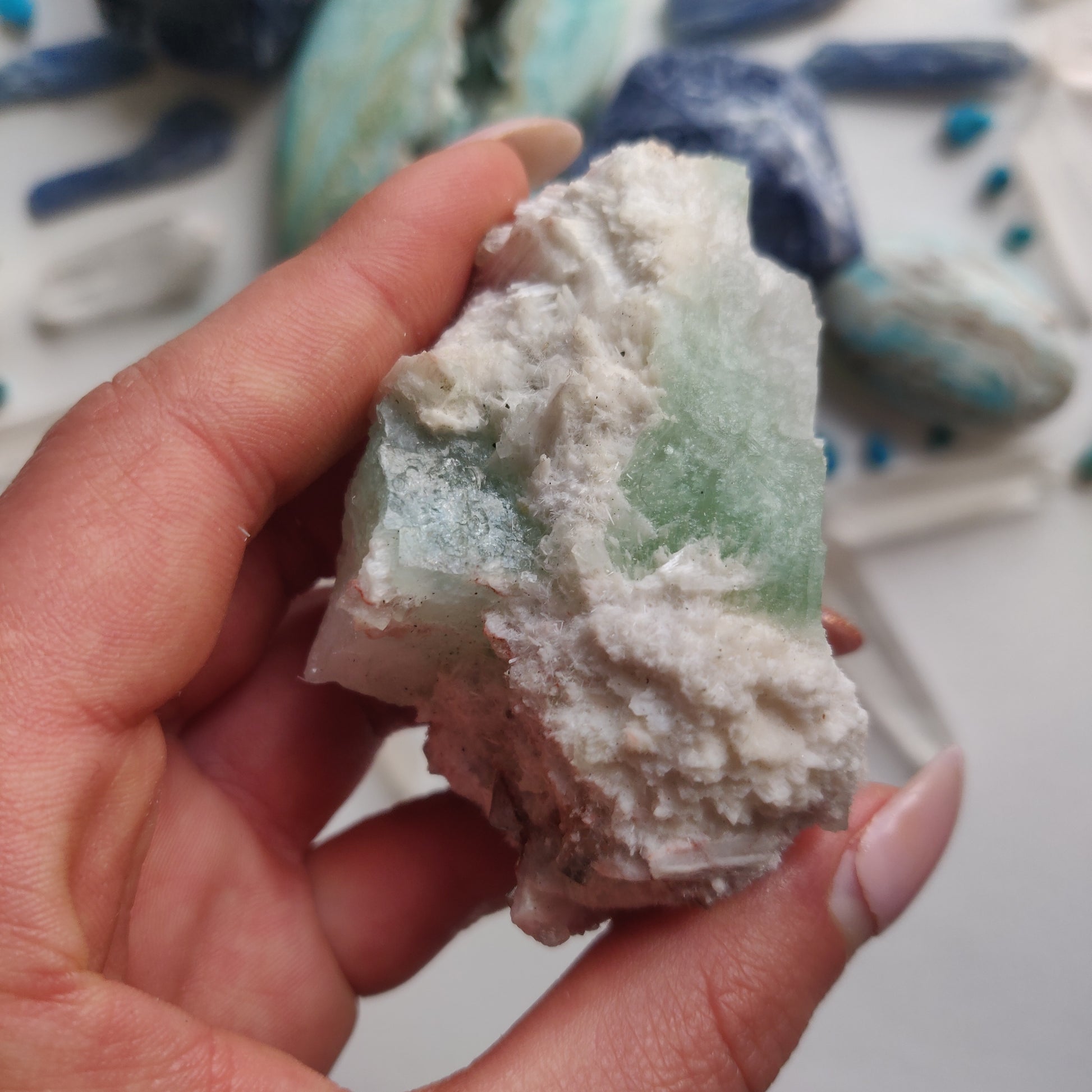 Green Apophyllite Cluster (#6) - Simply Affinity