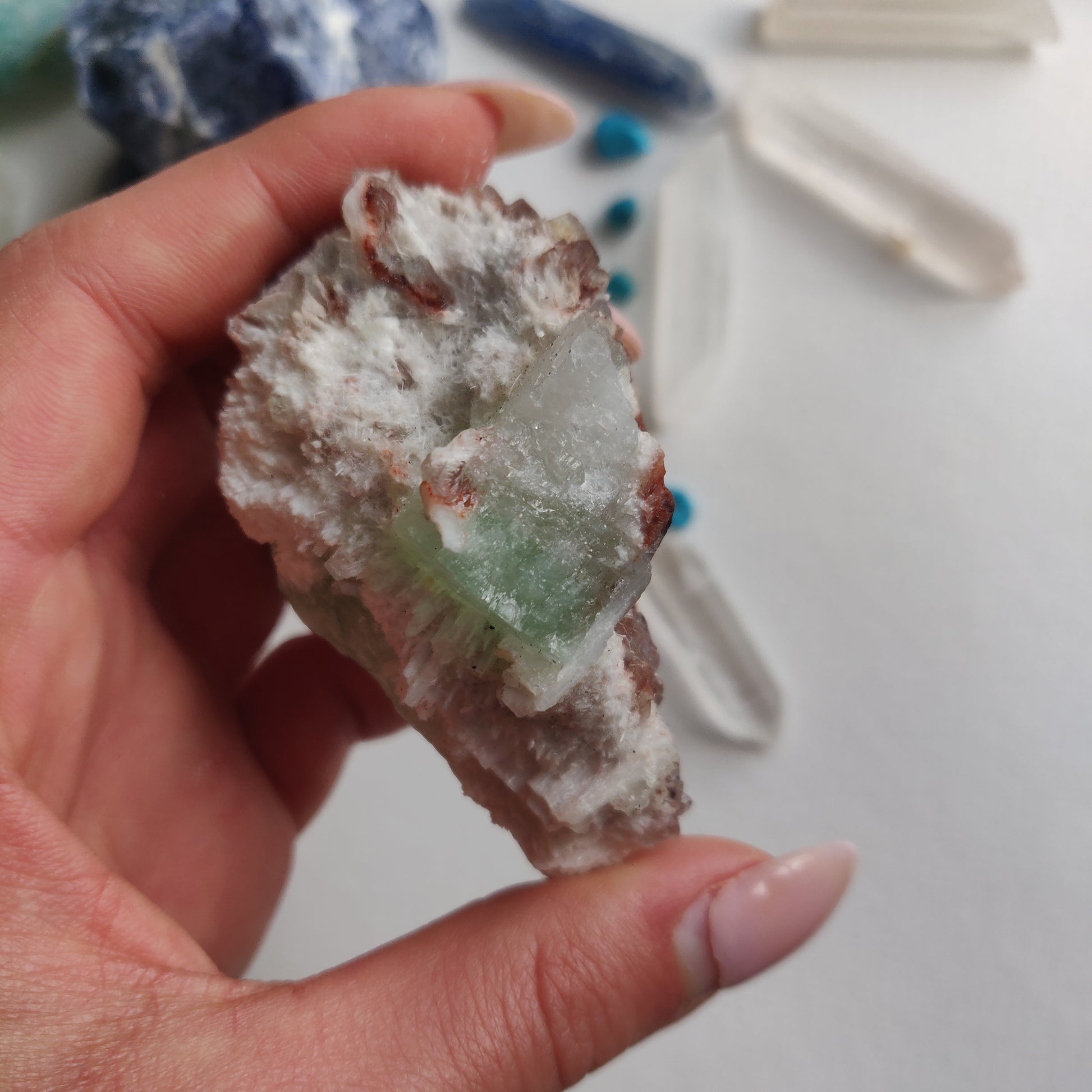 Green Apophyllite Cluster (#6) - Simply Affinity