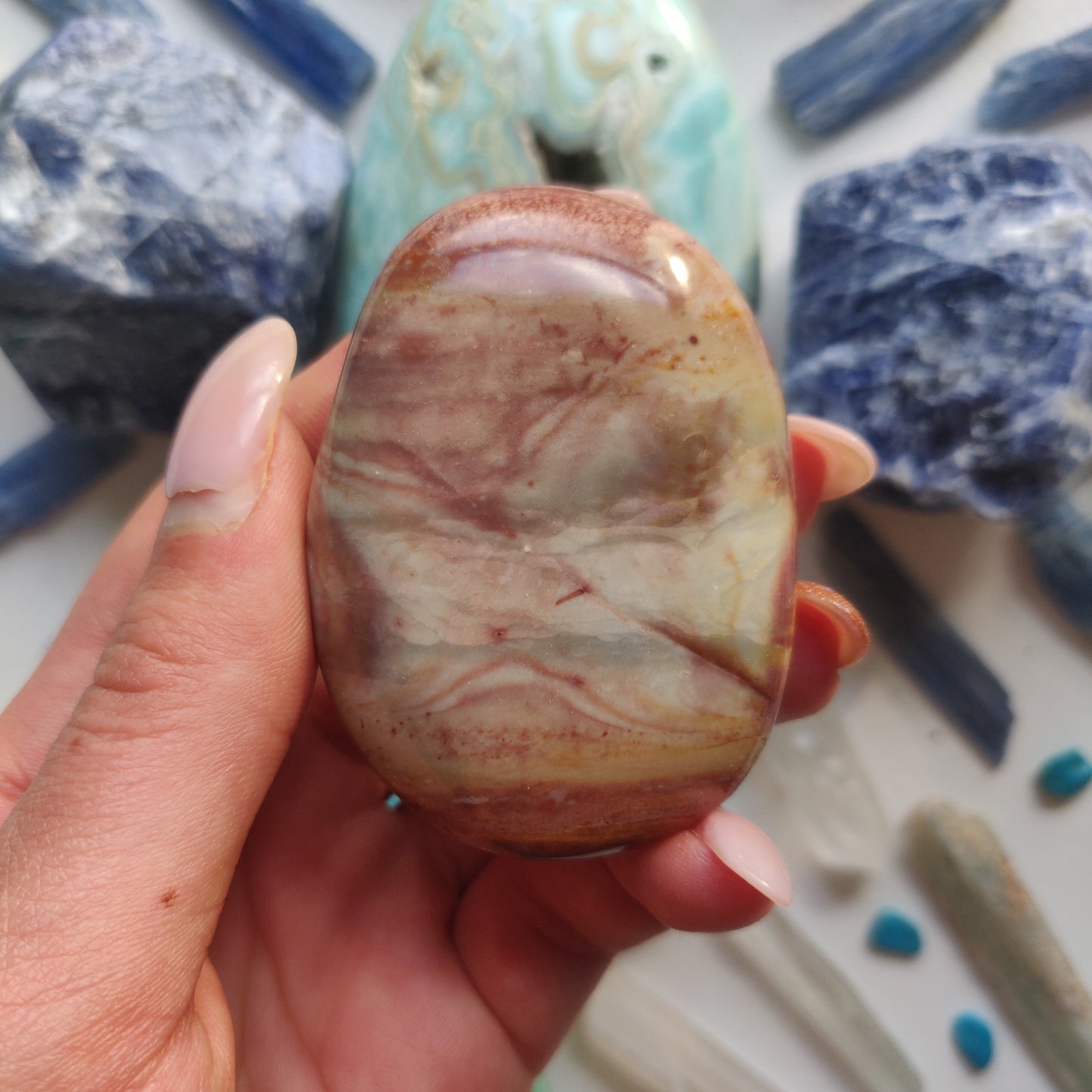 Polychrome Jasper Palm Stone (#5) - Simply Affinity