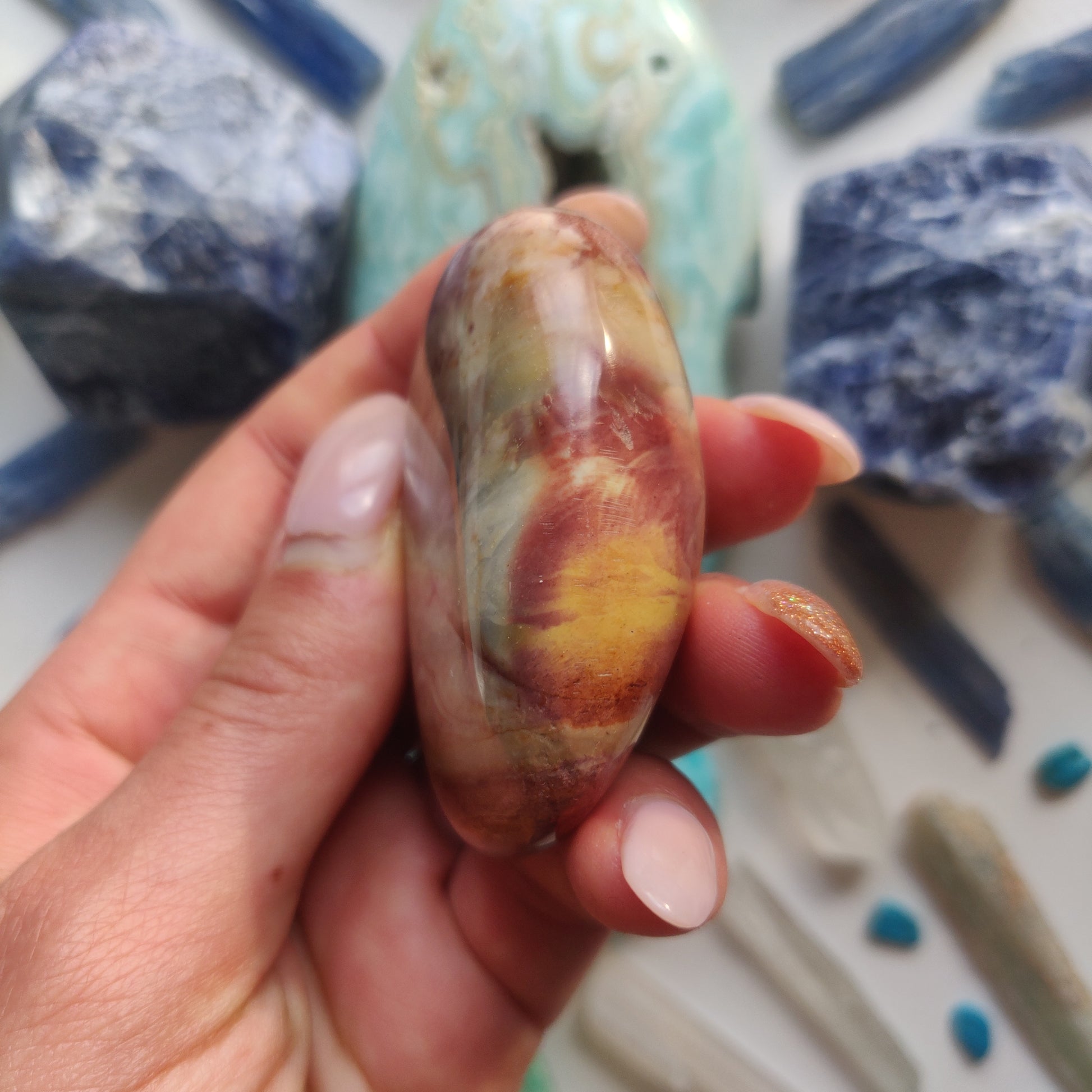 Polychrome Jasper Palm Stone (#5) - Simply Affinity