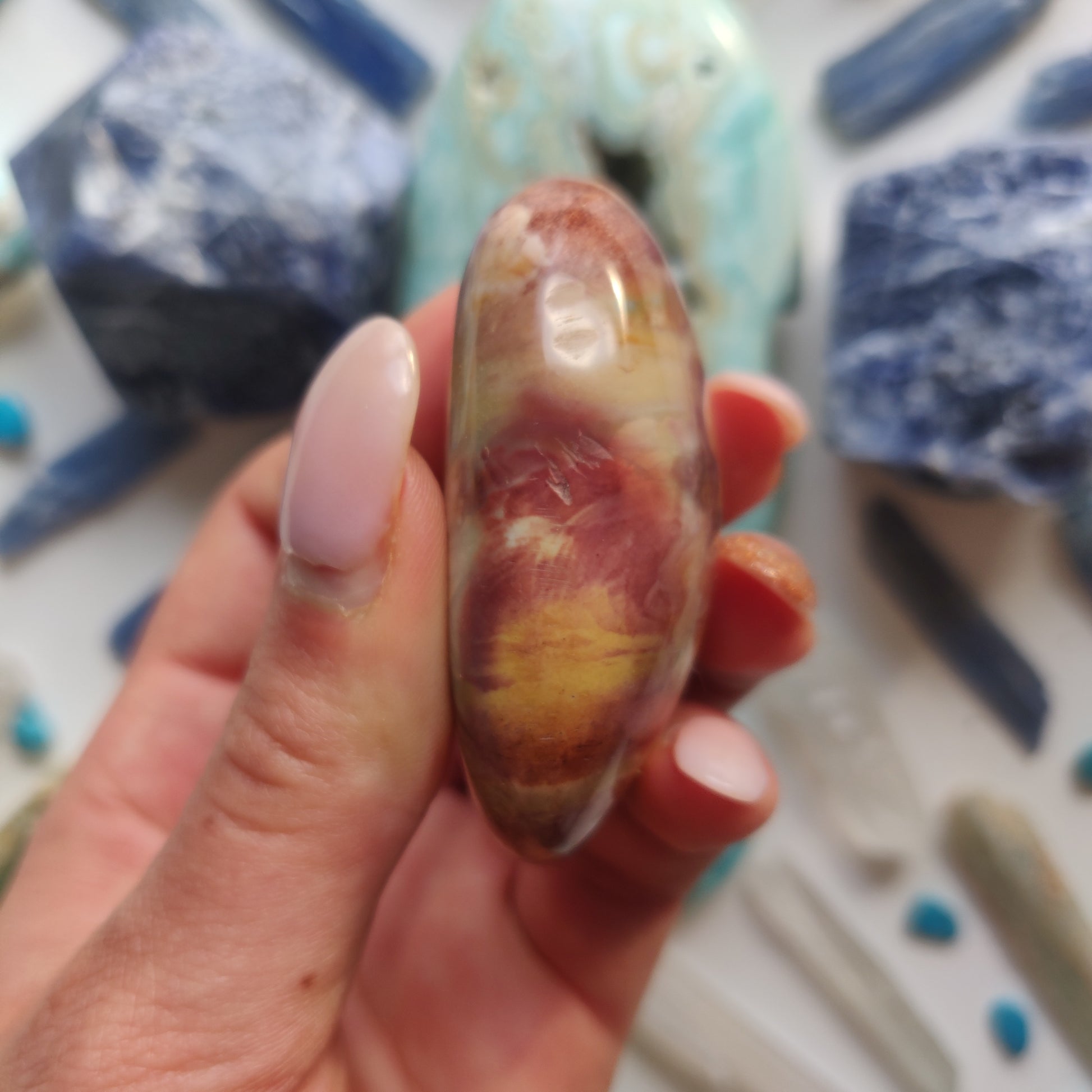 Polychrome Jasper Palm Stone (#5) - Simply Affinity
