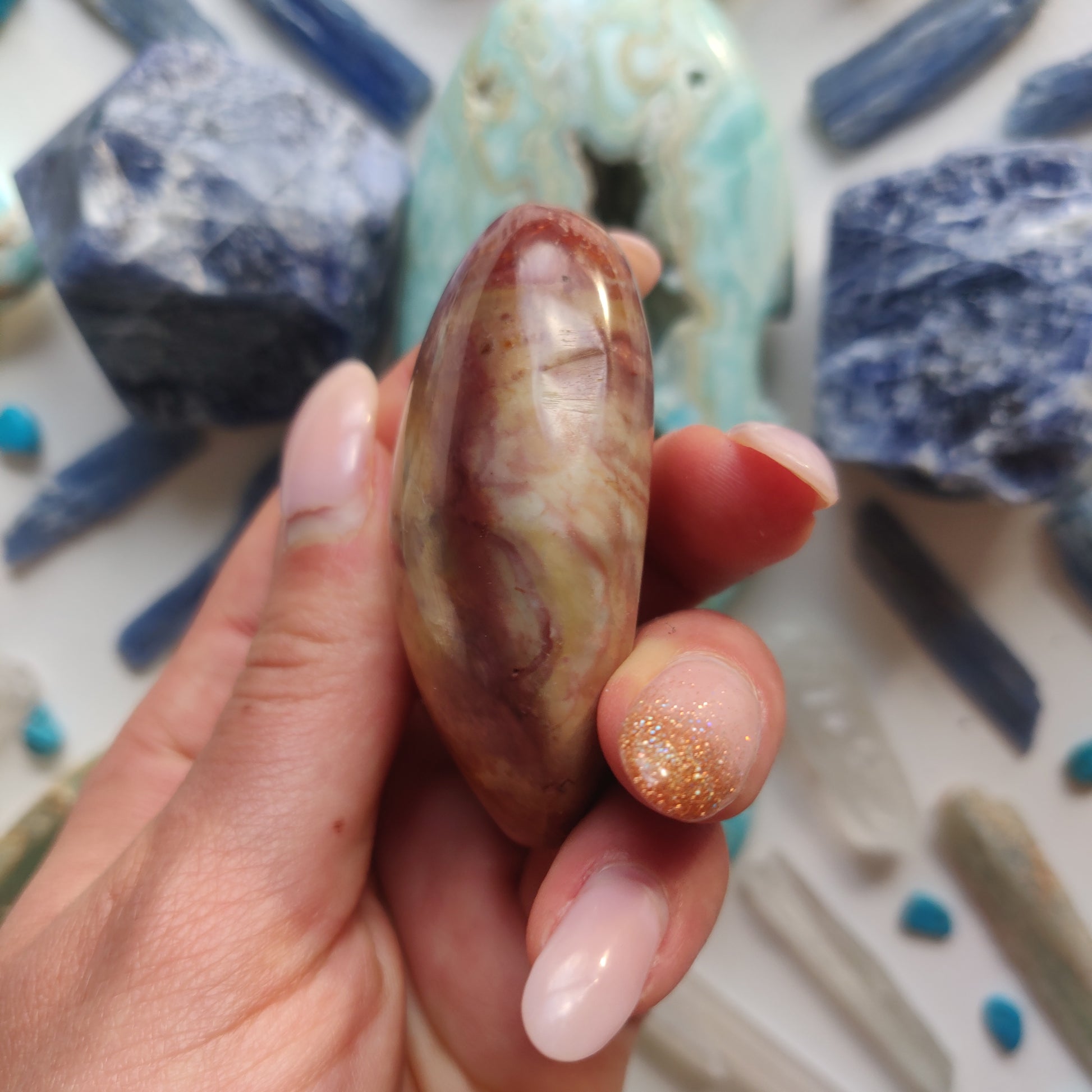 Polychrome Jasper Palm Stone (#5) - Simply Affinity
