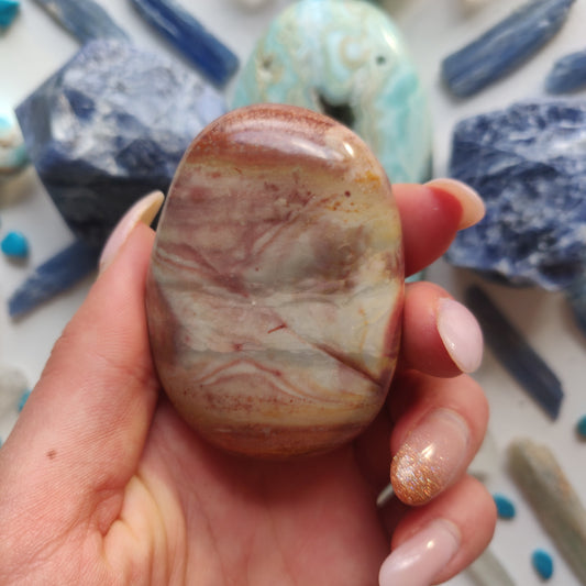 Polychrome Jasper Palm Stone (#5) - Simply Affinity