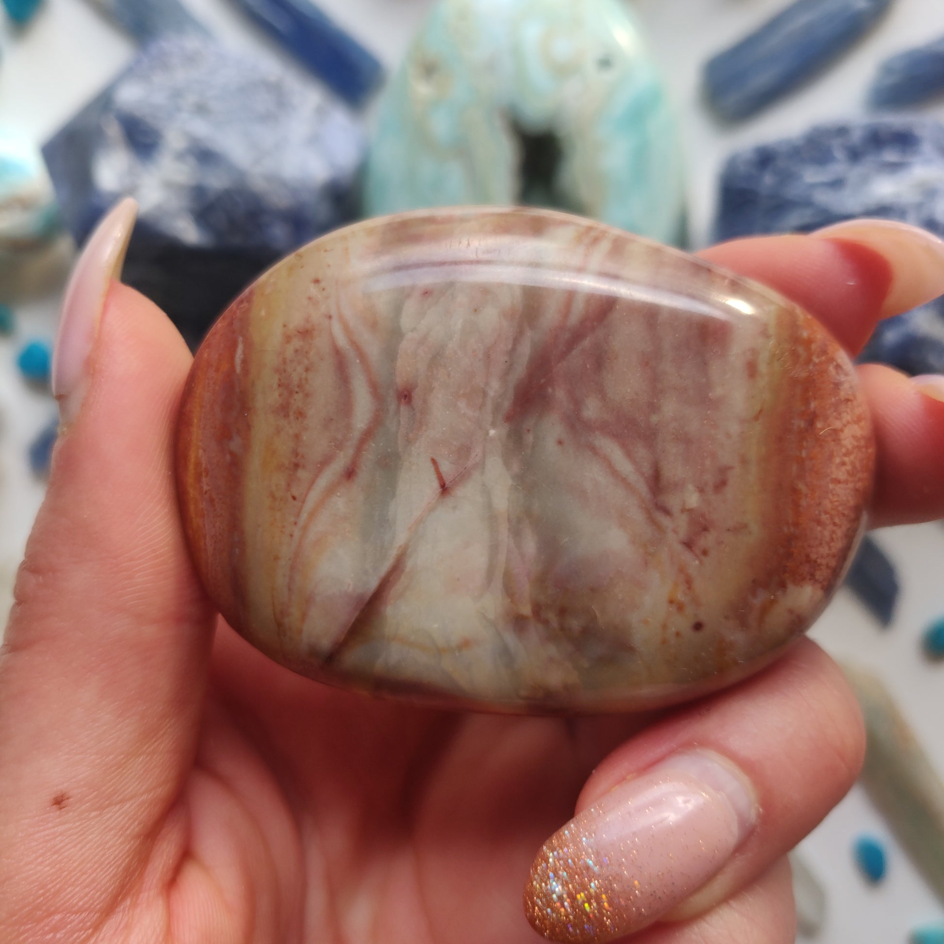 Polychrome Jasper Palm Stone (#5) - Simply Affinity