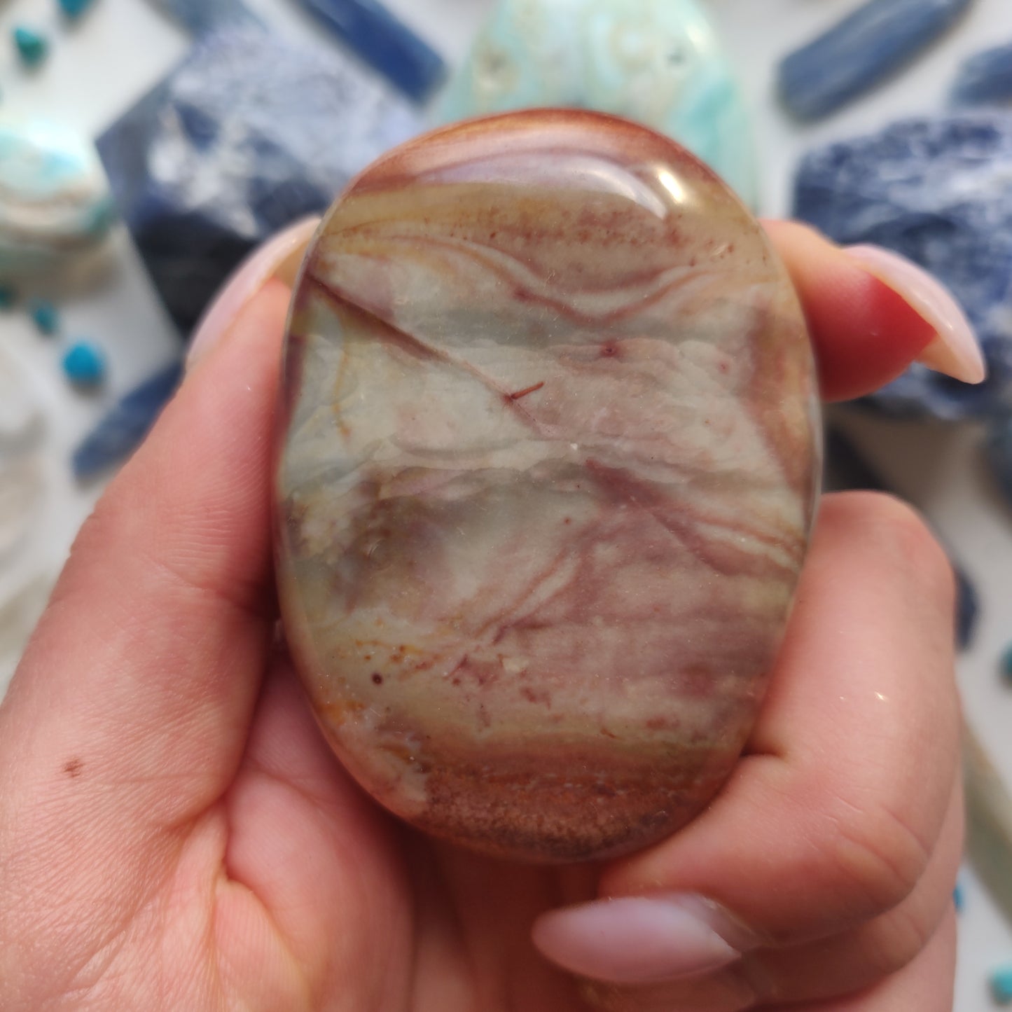 Polychrome Jasper Palm Stone (#5) - Simply Affinity