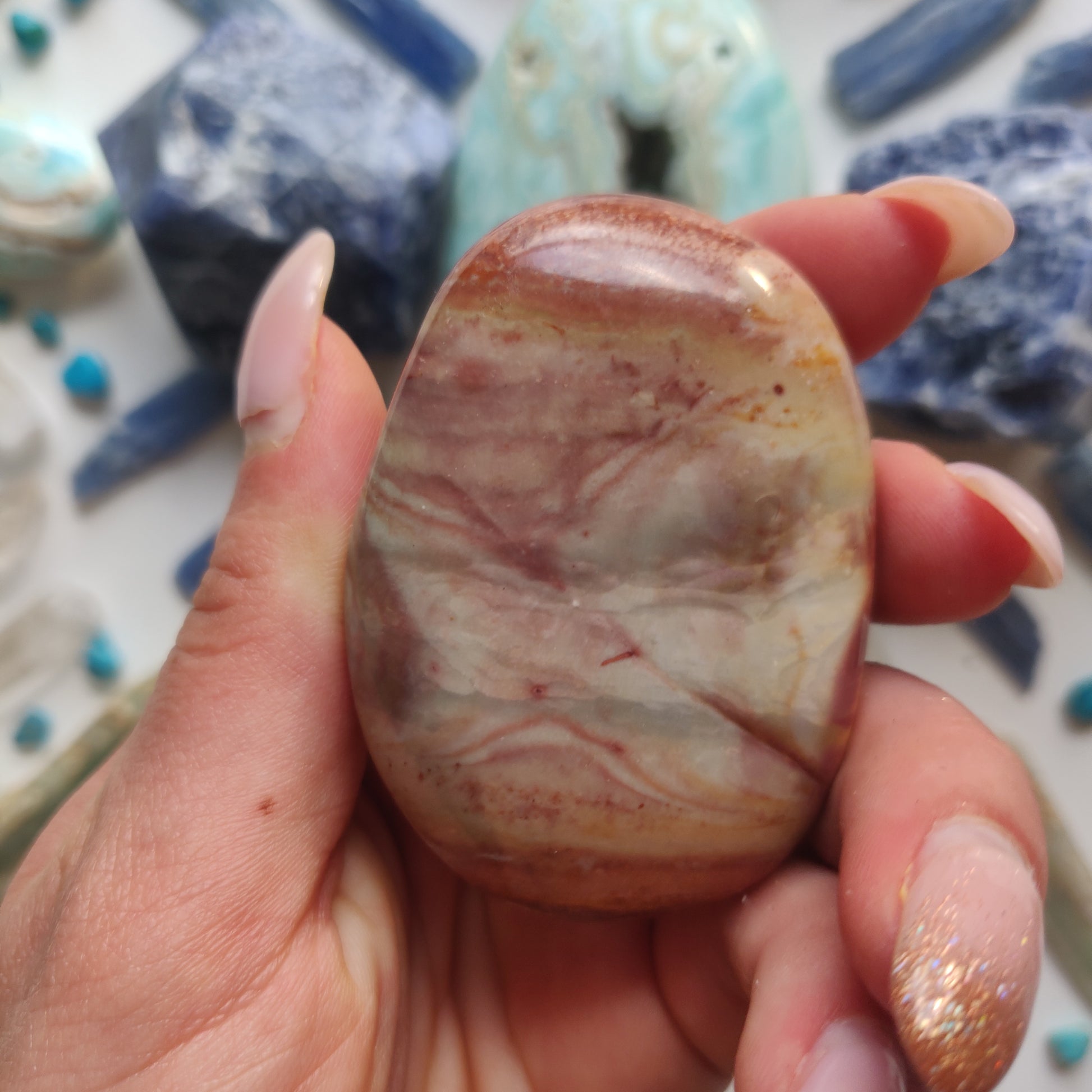 Polychrome Jasper Palm Stone (#5) - Simply Affinity