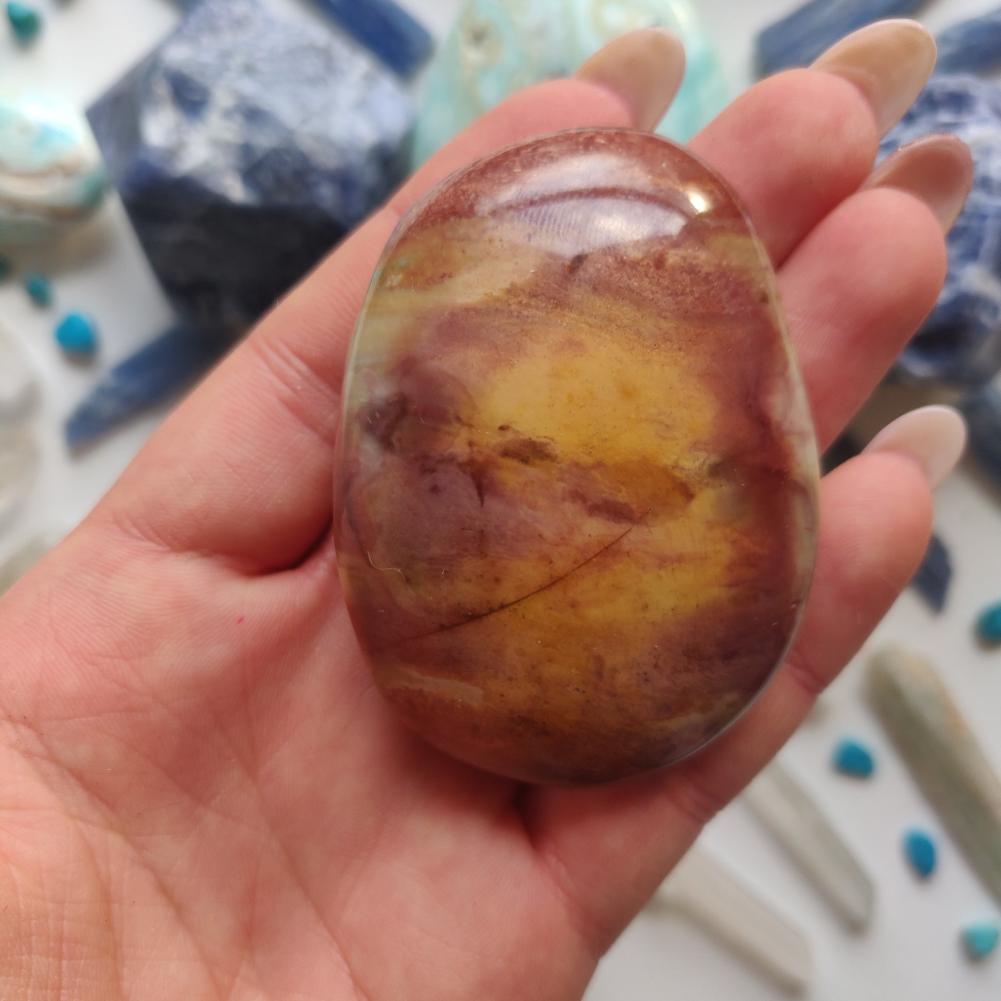 Polychrome Jasper Palm Stone (#5) - Simply Affinity