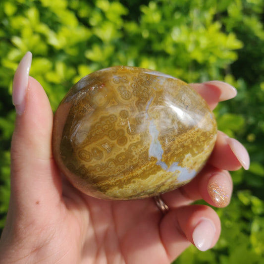 Ocean Jasper Palm Stone (#12) - Simply Affinity