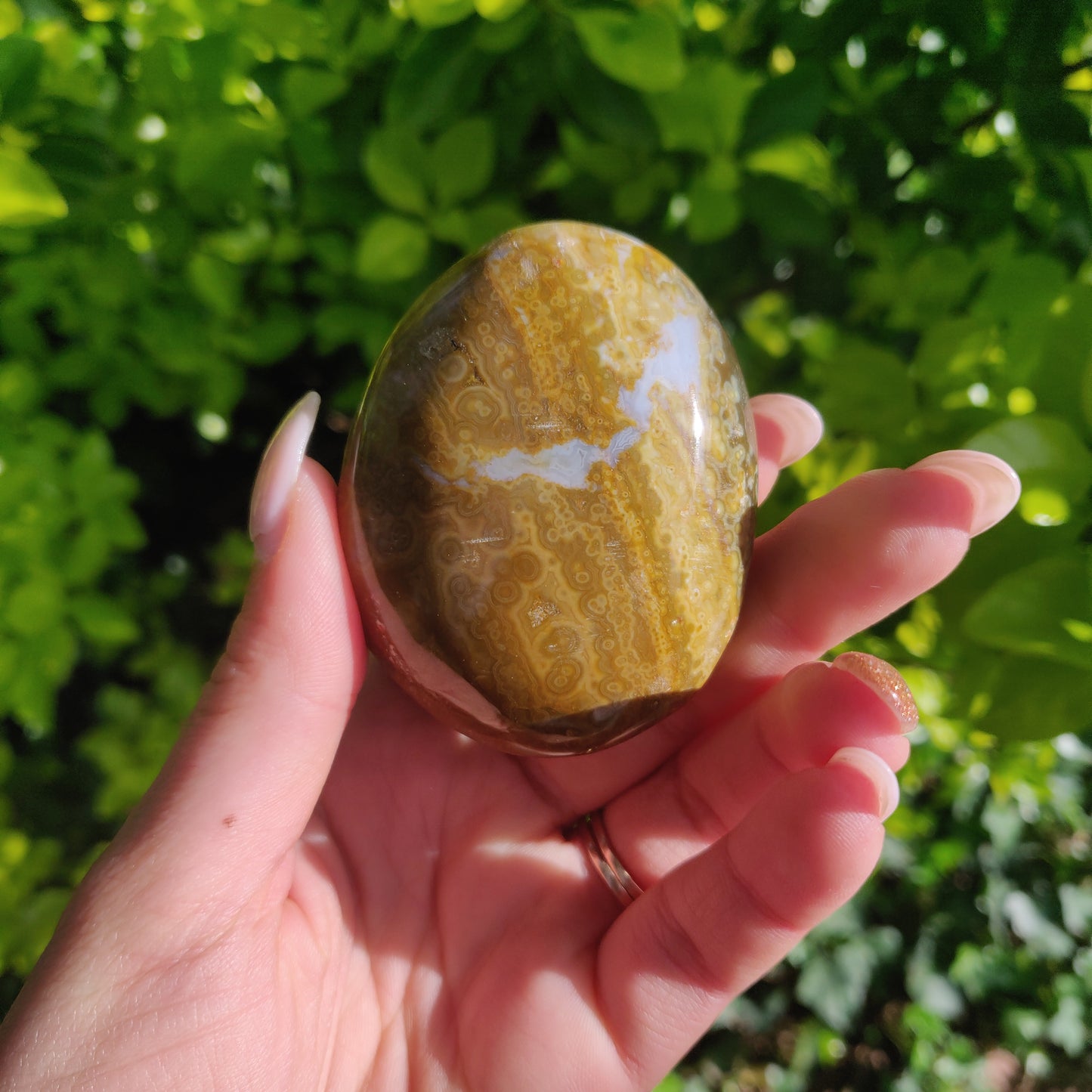 Ocean Jasper Palm Stone (#12) - Simply Affinity