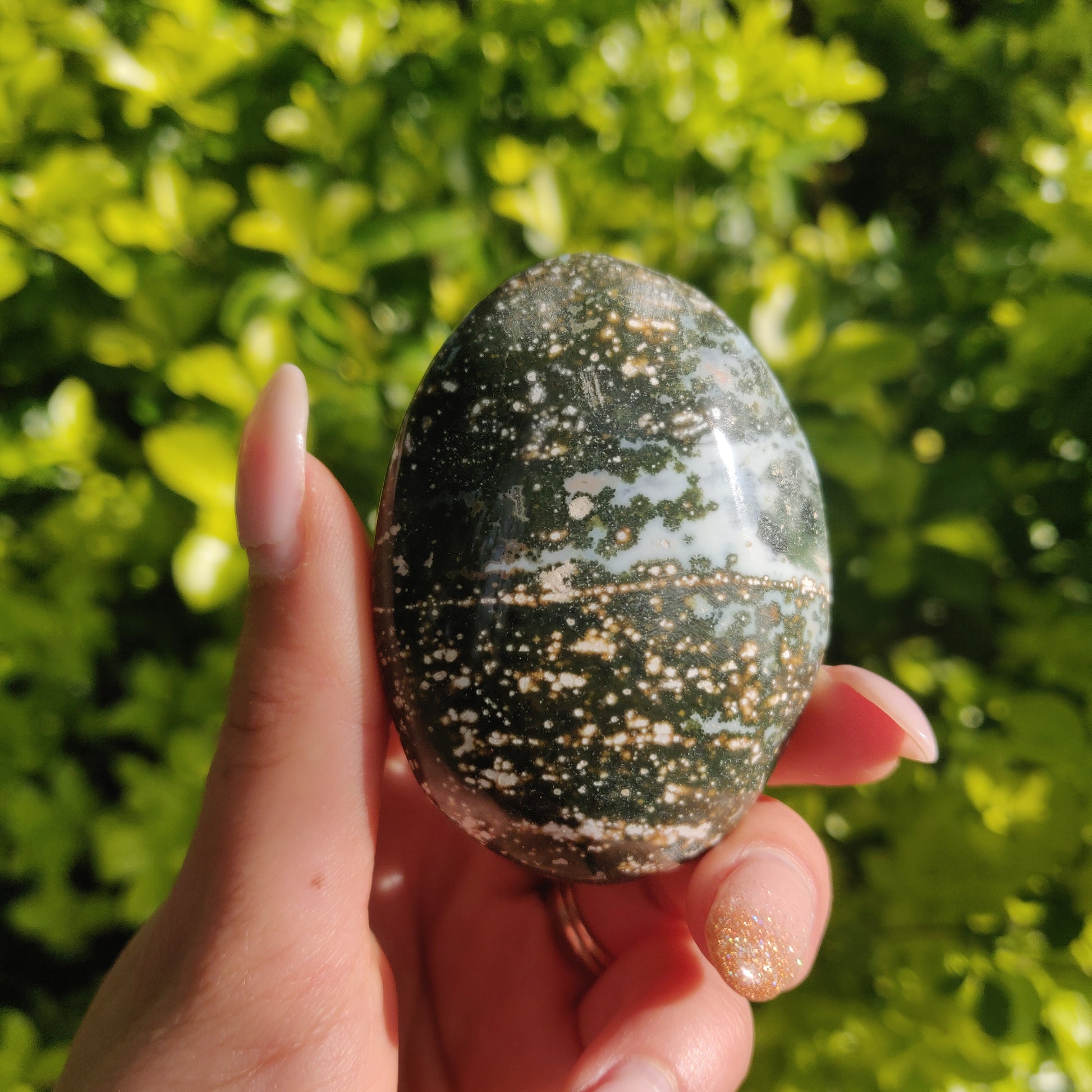 Ocean Jasper Palm Stone (#43) - Simply Affinity
