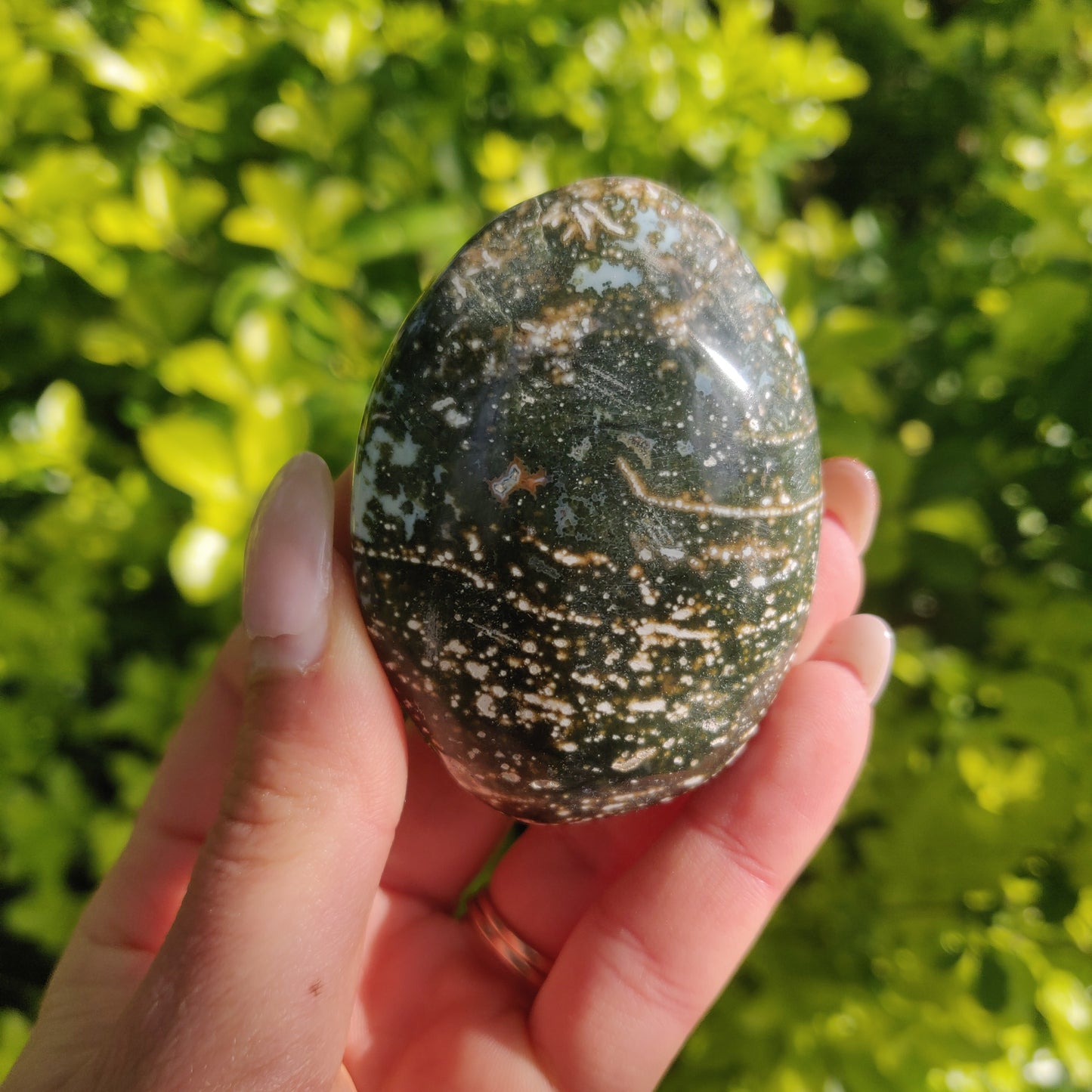 Ocean Jasper Palm Stone (#43) - Simply Affinity